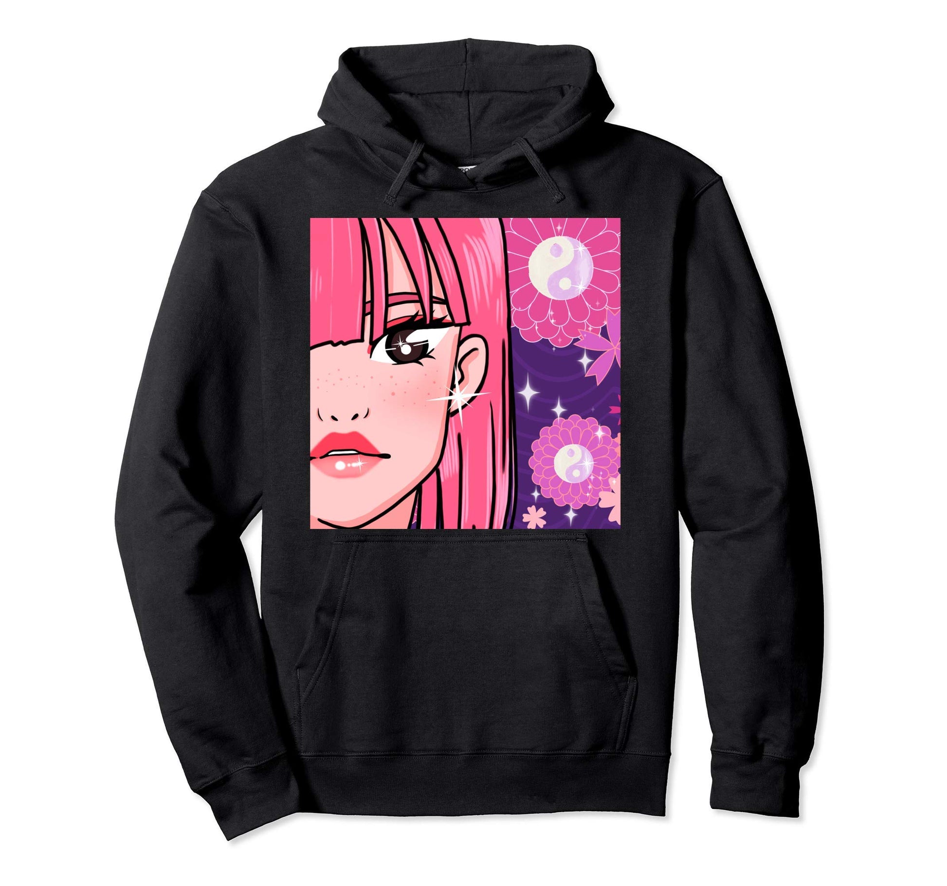 Kawaii Aesthetic Y2K Manga Japanese Anime Hoodie - Unique Graphic Unisex - T-Shirt, Sweatshirt, Hoodie