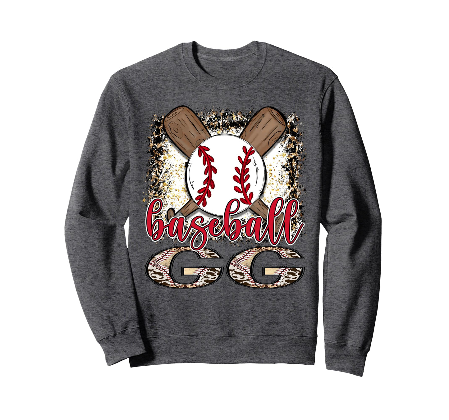 Baseball Gg Leopard Proud Ball Gg Sweatshirt - Trendy Graphic Men Women - T-Shirt, Sweatshirt, Hoodie