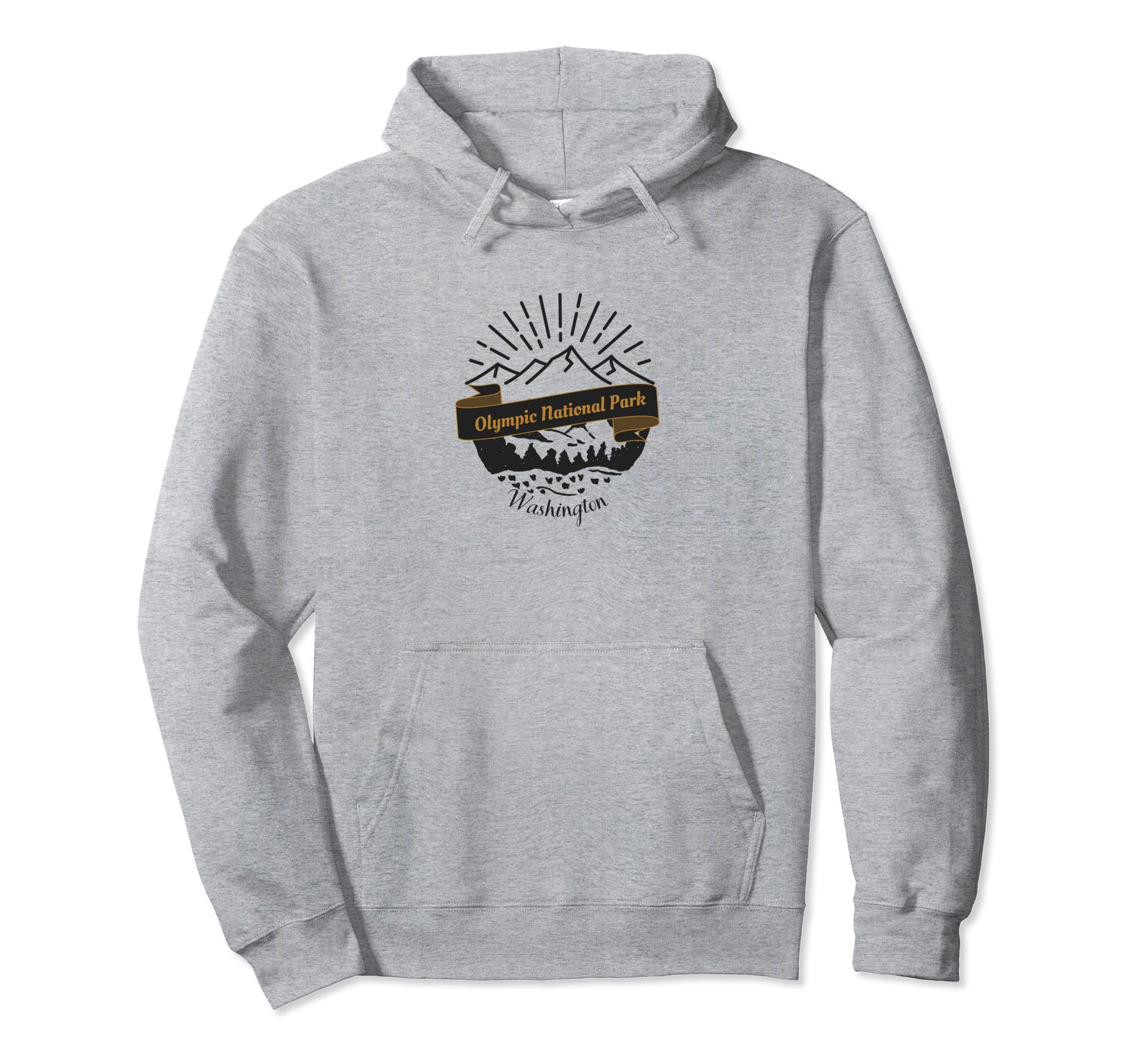 Olympic National Park Vacation Souvenir Hoodie - Trendy Graphic Men Women - T-Shirt, Sweatshirt, Hoodie