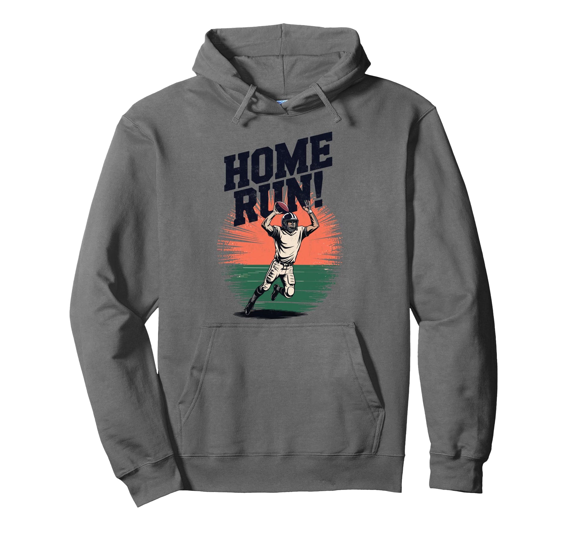 Funny Sports Homerun Football Baseball Hoodie - Graphic Print Men Women - T-Shirt, Sweatshirt, Hoodie