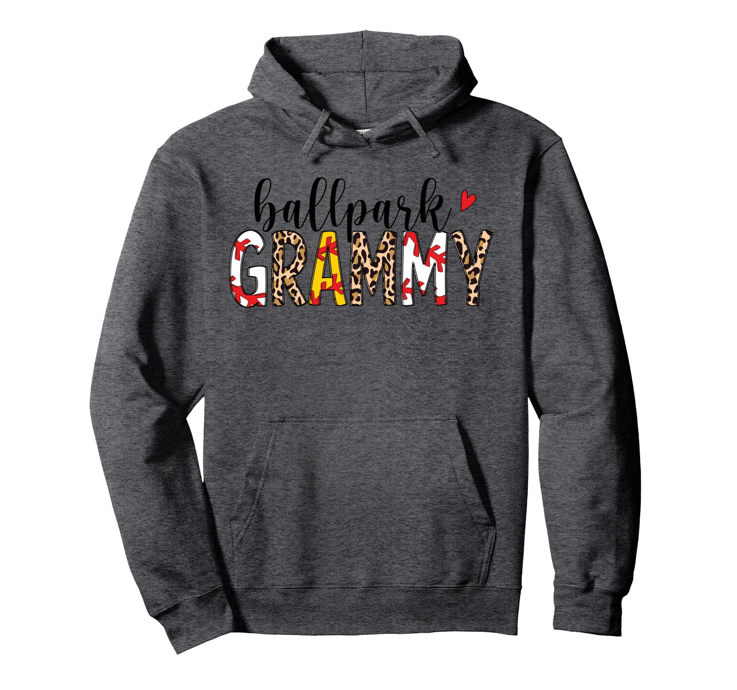 Leopard Ballpark Grammy Baseball Hoodie - Aesthetic Graphic for Adults - T-Shirt, Sweatshirt, Hoodie