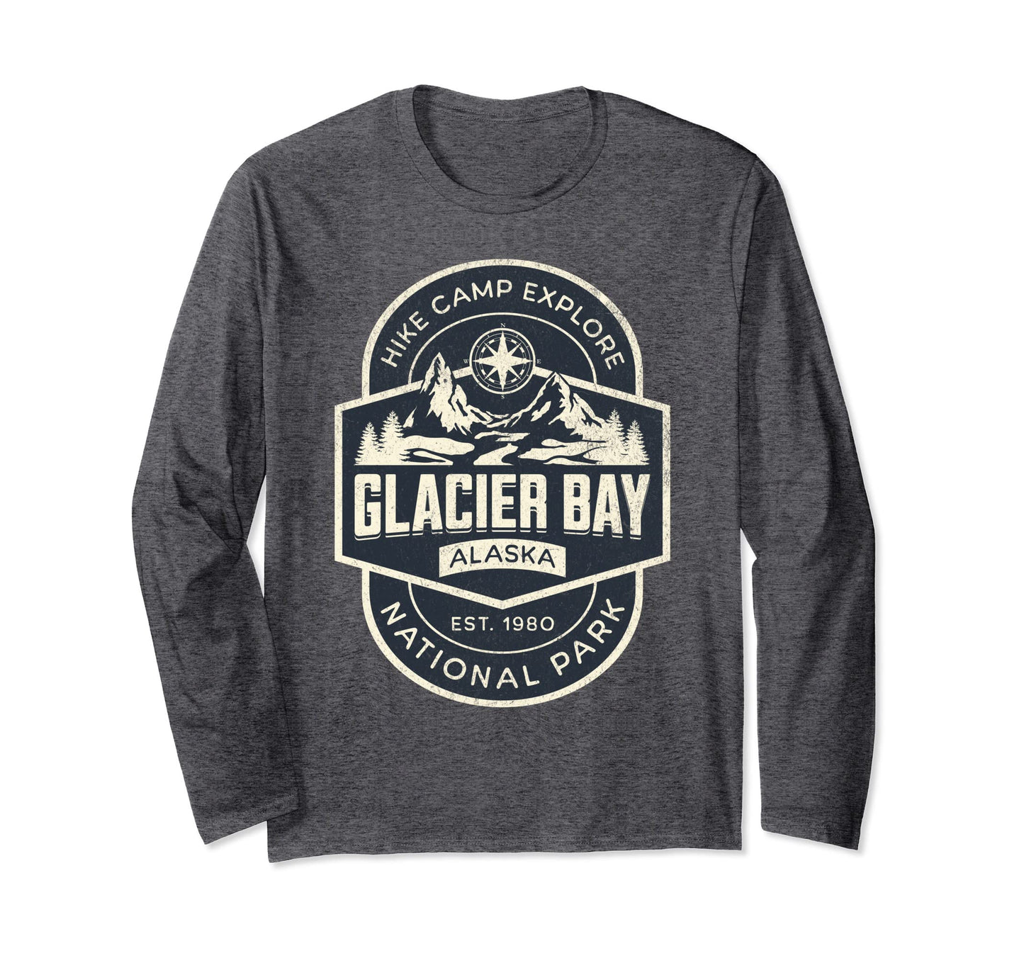 Glacier Bay National Park Alaska Usa Sweatshirt - Minimalist Print Unisex - T-Shirt, Sweatshirt, Hoodie