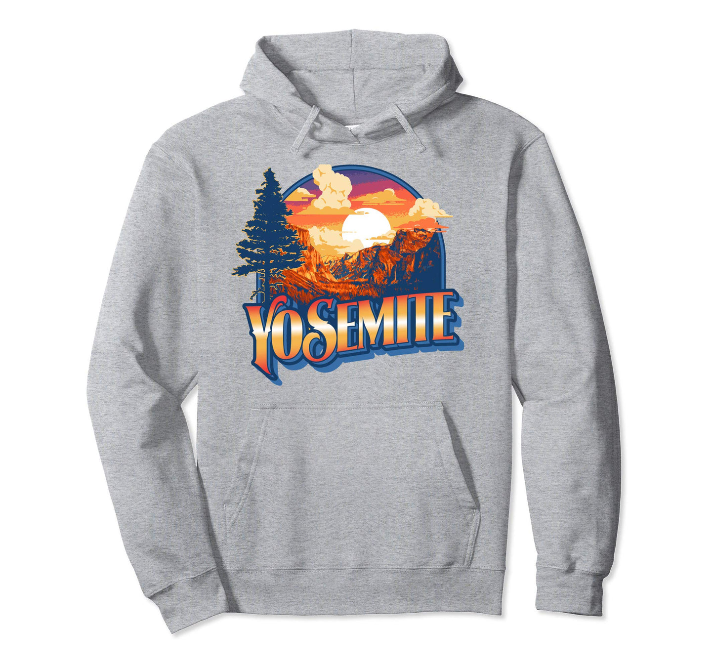 Yosemite National Park California Hoodie - Trendy Graphic Men Women - T-Shirt, Sweatshirt, Hoodie