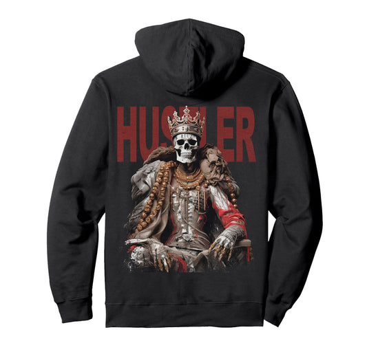Back Y2K Streetwear Skull Hoodie - Streetwear Style Unisex - T-Shirt, Sweatshirt, Hoodie