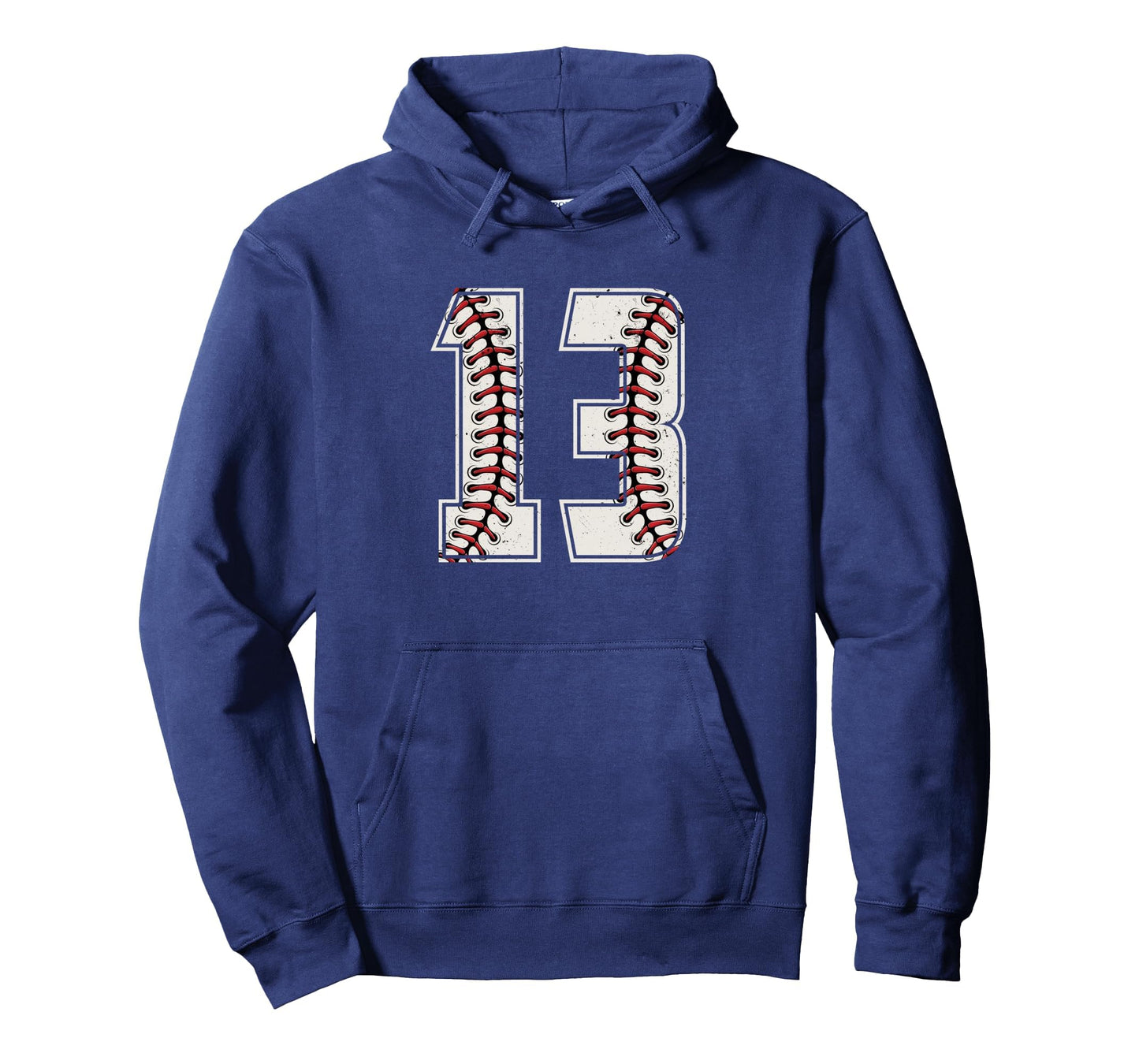 Baseball Player Number 13 Thirteen Hoodie - Minimalist Print Men Women - T-Shirt, Sweatshirt, Hoodie