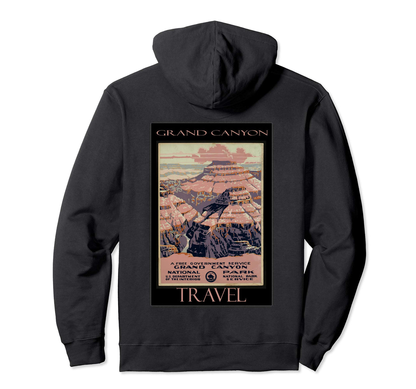 Grand Canyon National Park Travel Hoodie - Minimalist Print Men Women - T-Shirt, Sweatshirt, Hoodie