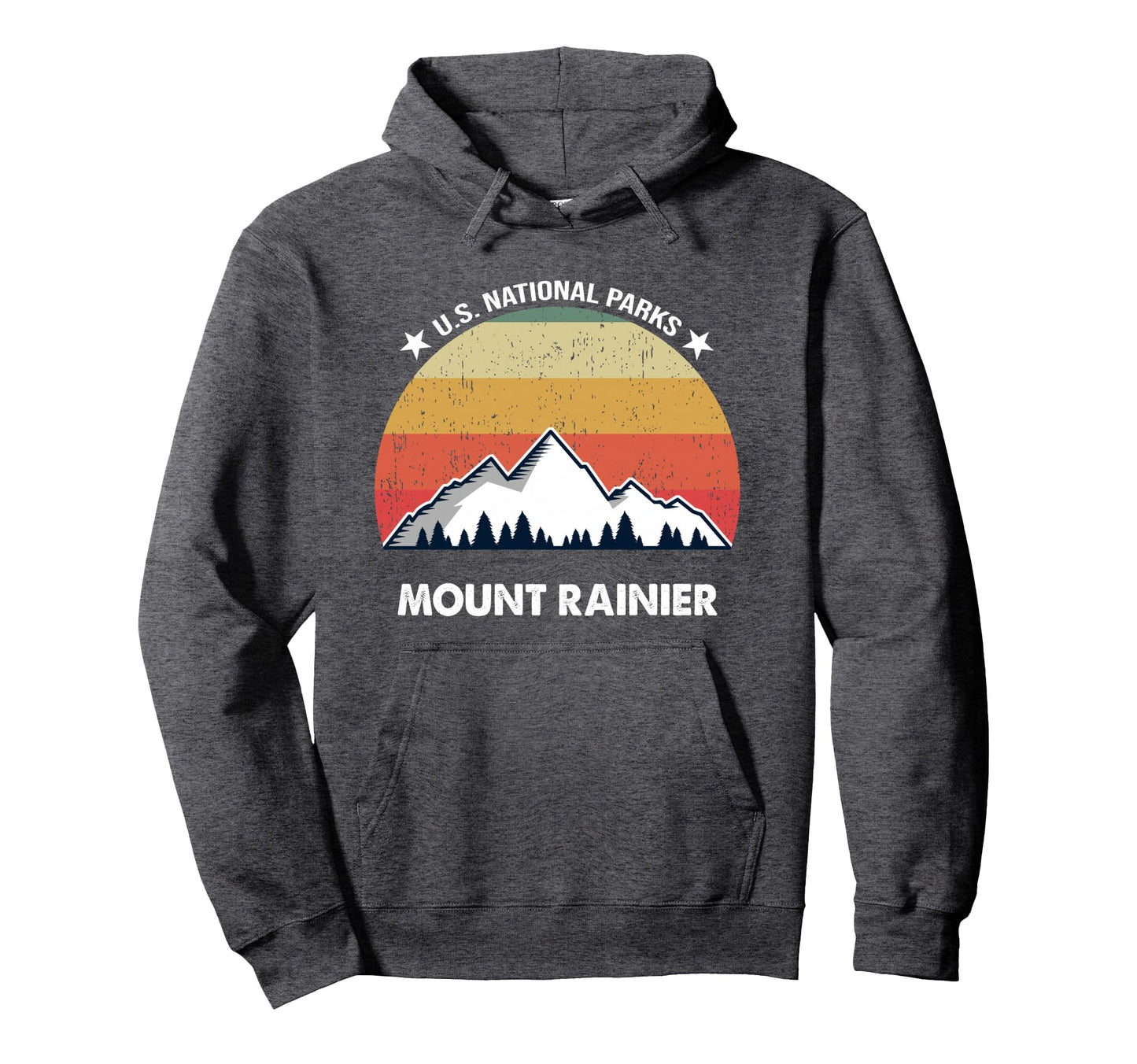 Mount Rainier National Park Hoodie - Unique Graphic for Adults - T-Shirt, Sweatshirt, Hoodie