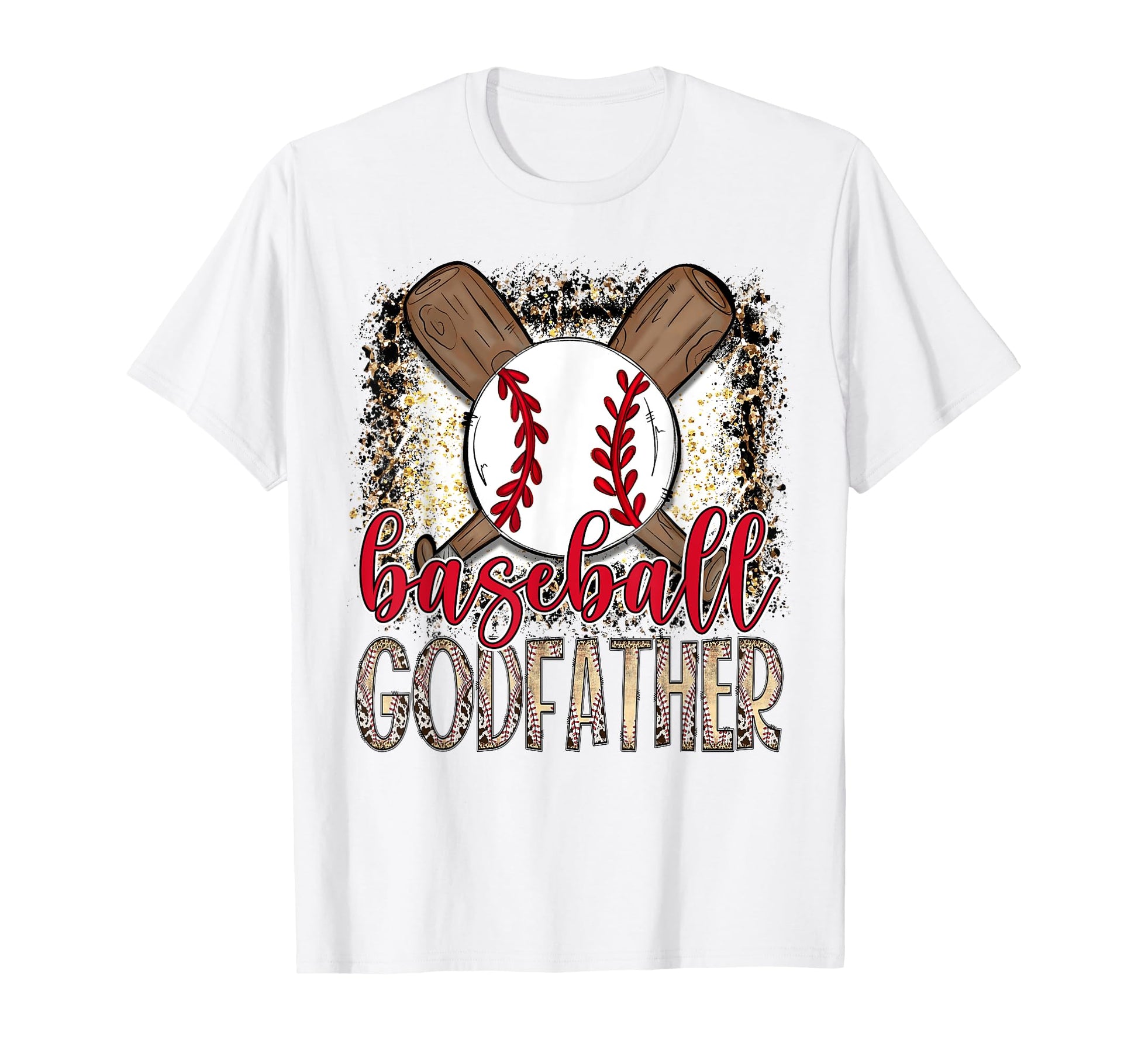 Baseball Godfather Leopard Proud Ball T-Shirt - Streetwear Style Unisex - T-Shirt, Sweatshirt, Hoodie