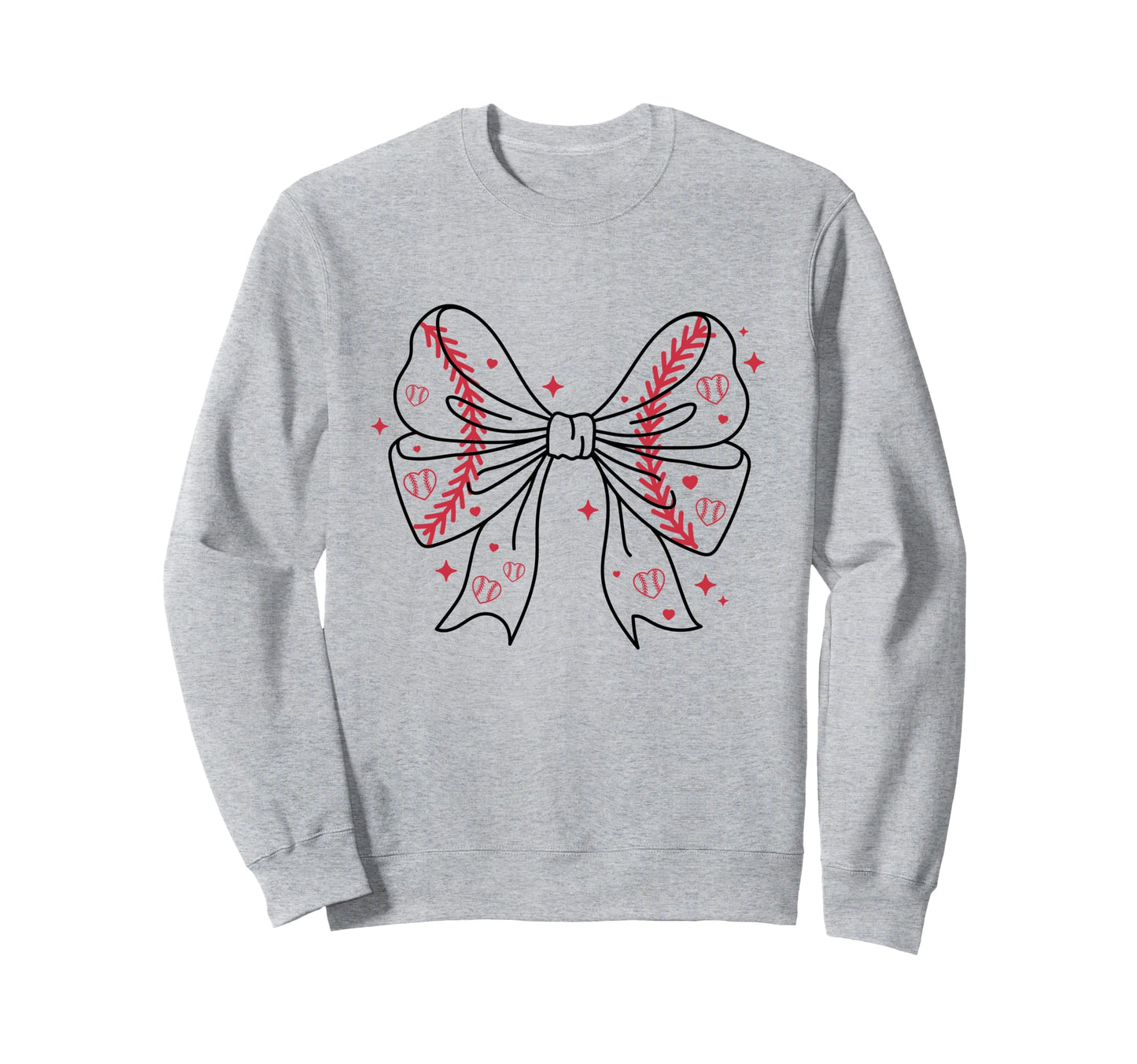 Bow Coquette Ribbon American Sweatshirt - Casual Everyday Wear Men Women - T-Shirt, Sweatshirt, Hoodie