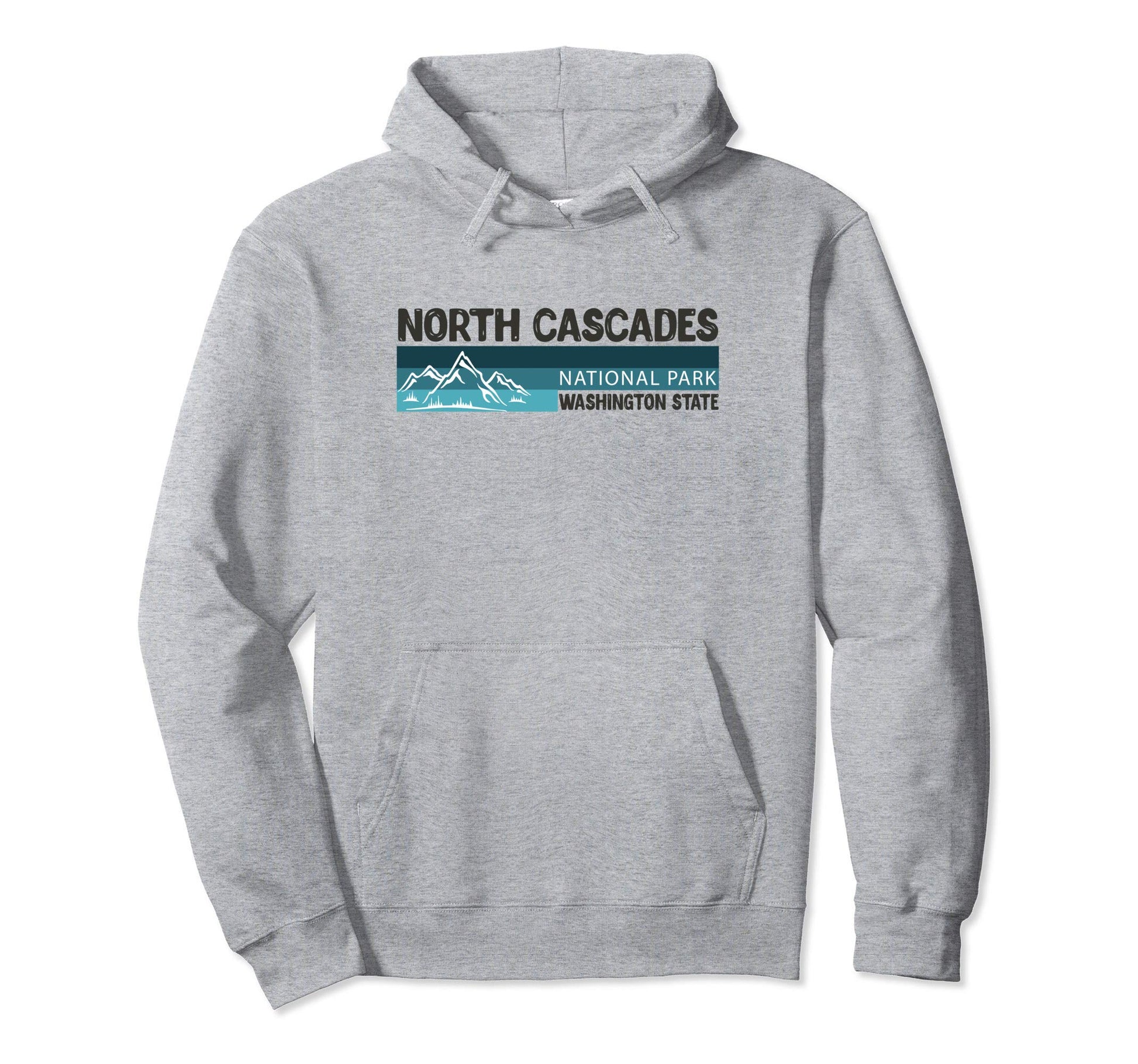North Cascades National Park Mountains Hoodie - Graphic Print for Adults - T-Shirt, Sweatshirt, Hoodie