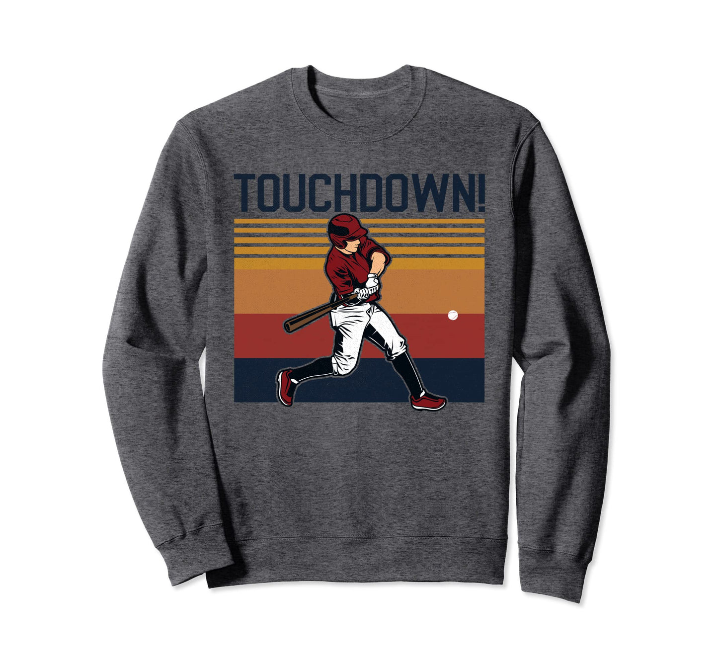 Funny Baseball Football Touchdown Sweatshirt - Minimalist Print Unisex - T-Shirt, Sweatshirt, Hoodie