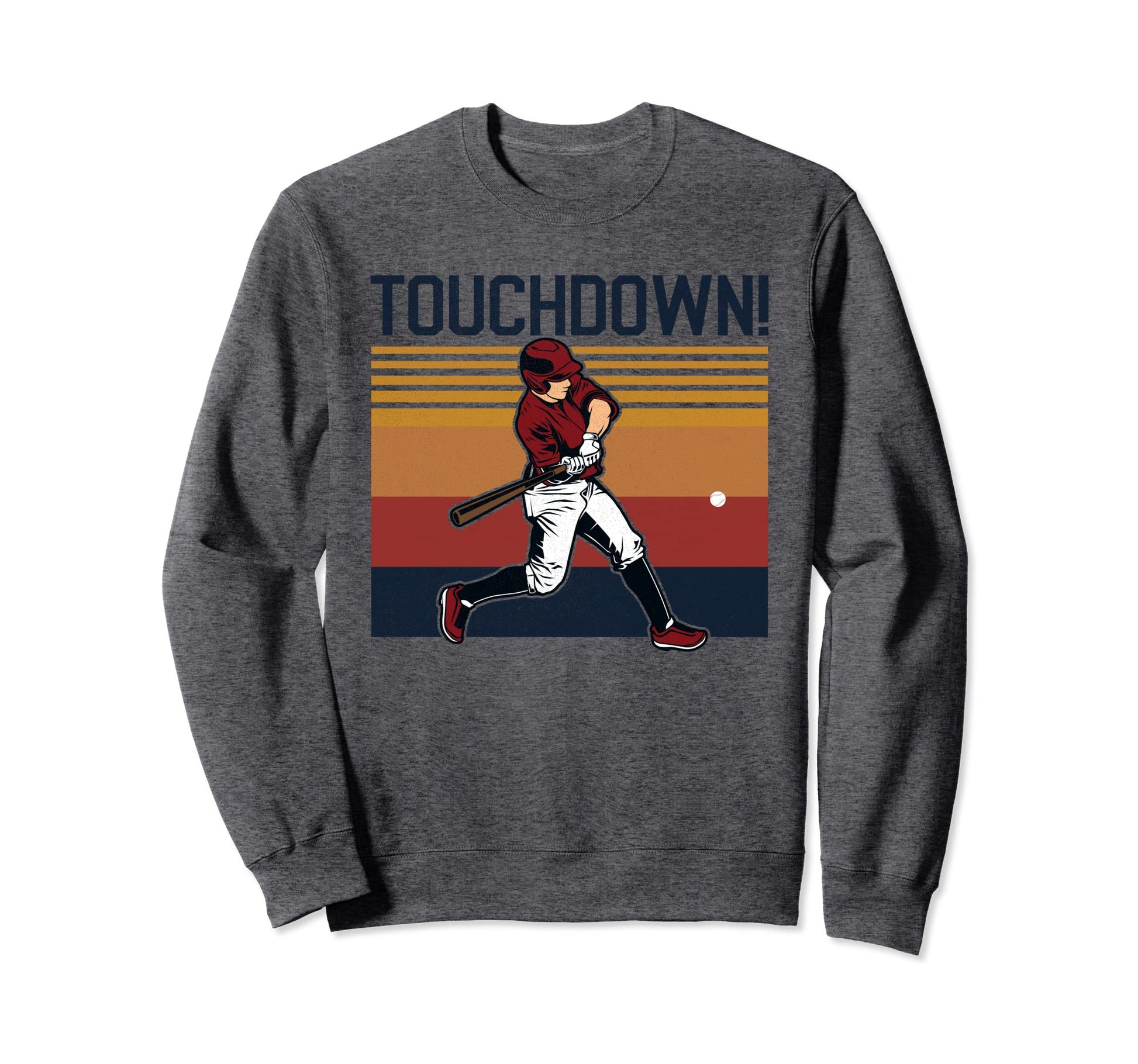 Funny Baseball Football Touchdown Sweatshirt - Minimalist Print Unisex - T-Shirt, Sweatshirt, Hoodie