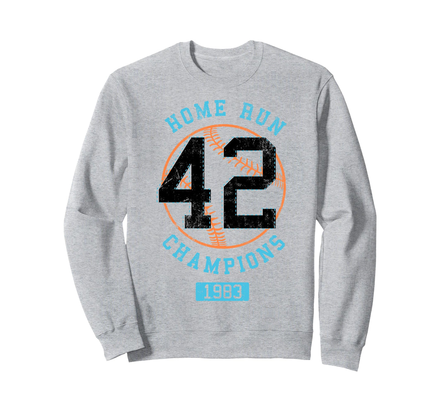 Trendy Homerun Champions Baseball Sweatshirt - Novelty Apparel for Adults - T-Shirt, Sweatshirt, Hoodie