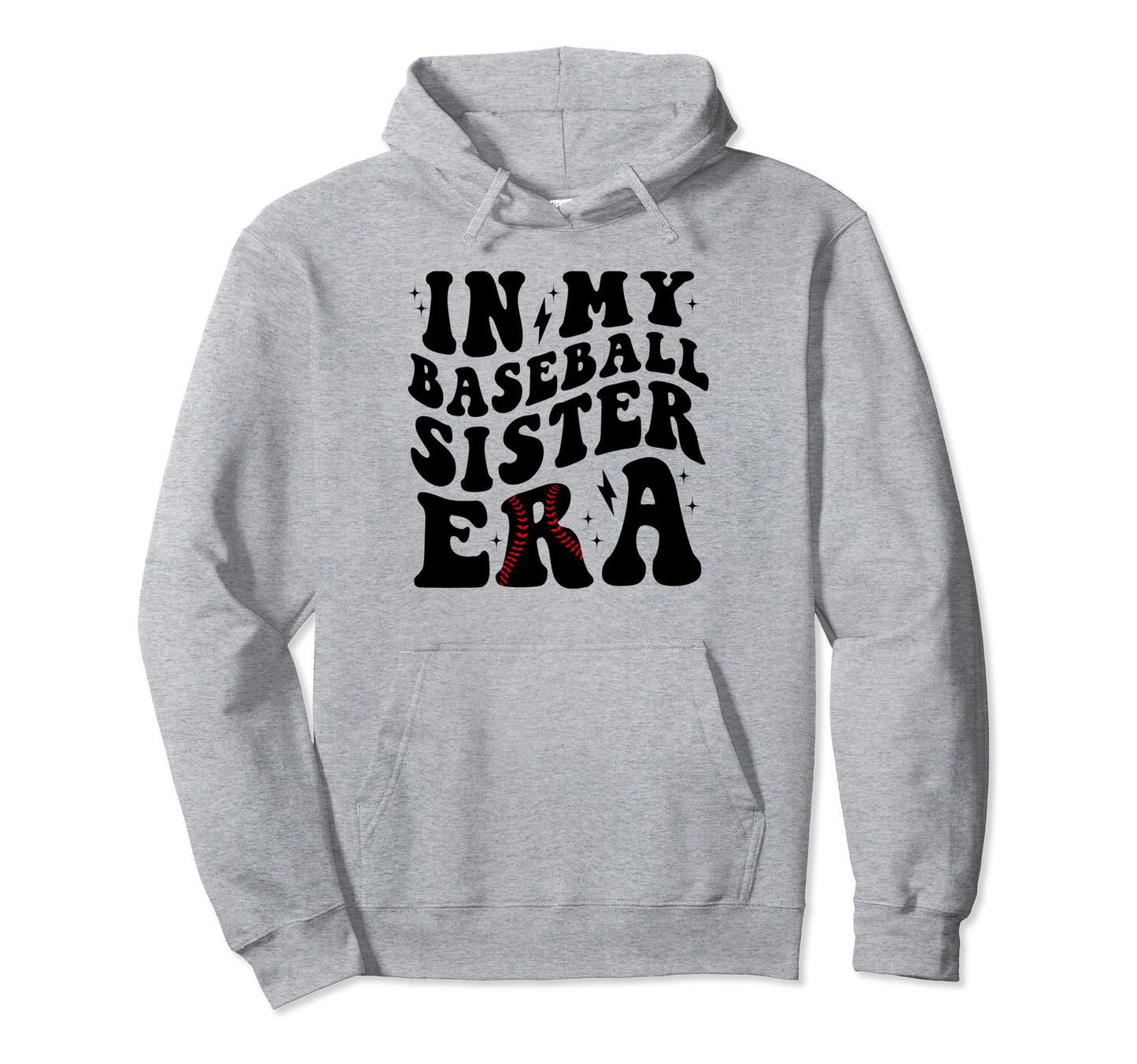 My Baseball Sister Era Leopard Sister Hoodie - Novelty Apparel for Adults - T-Shirt, Sweatshirt, Hoodie