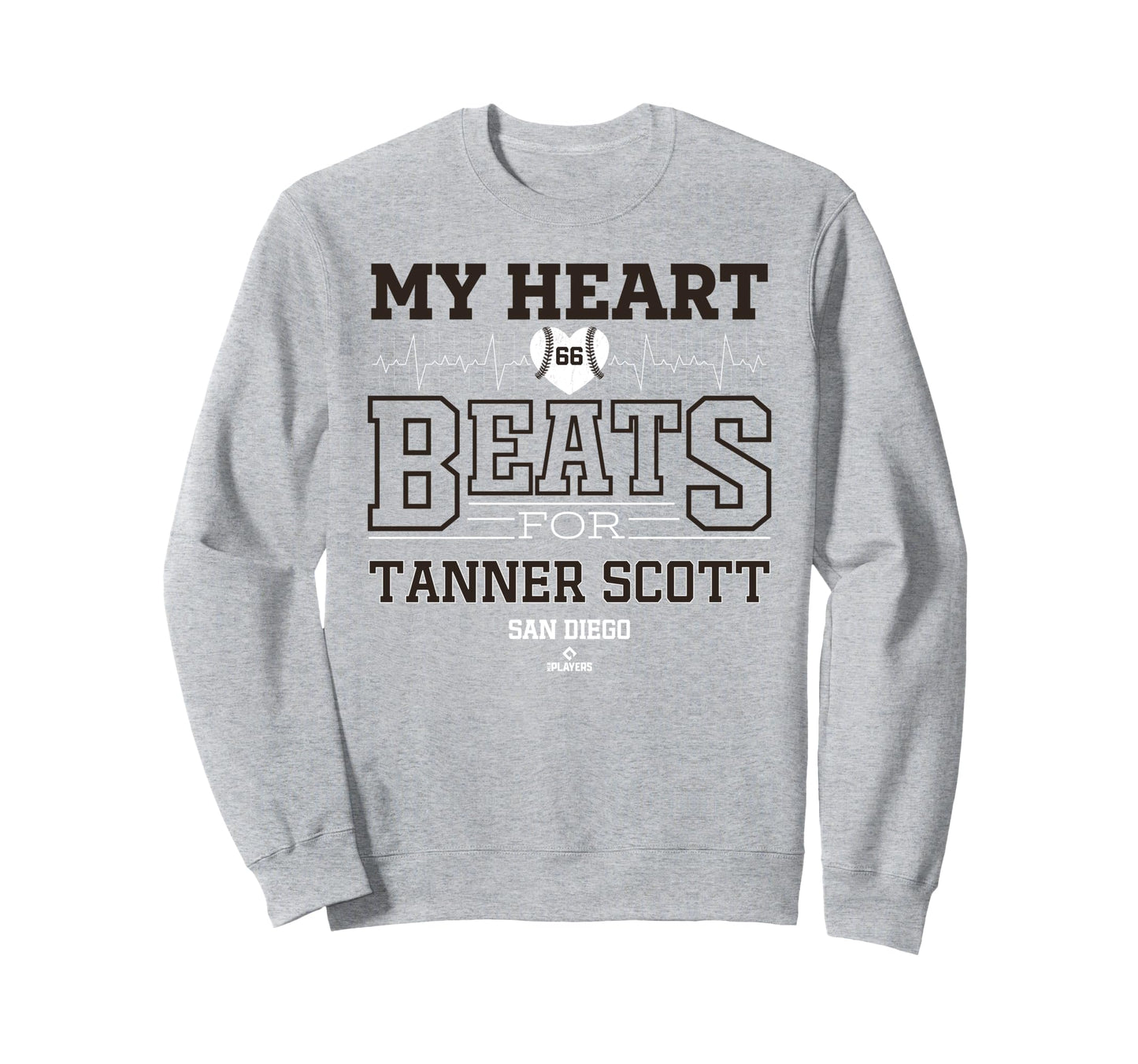My Heart Beats Tanner Scott San Sweatshirt - Casual Everyday Wear Unisex - T-Shirt, Sweatshirt, Hoodie