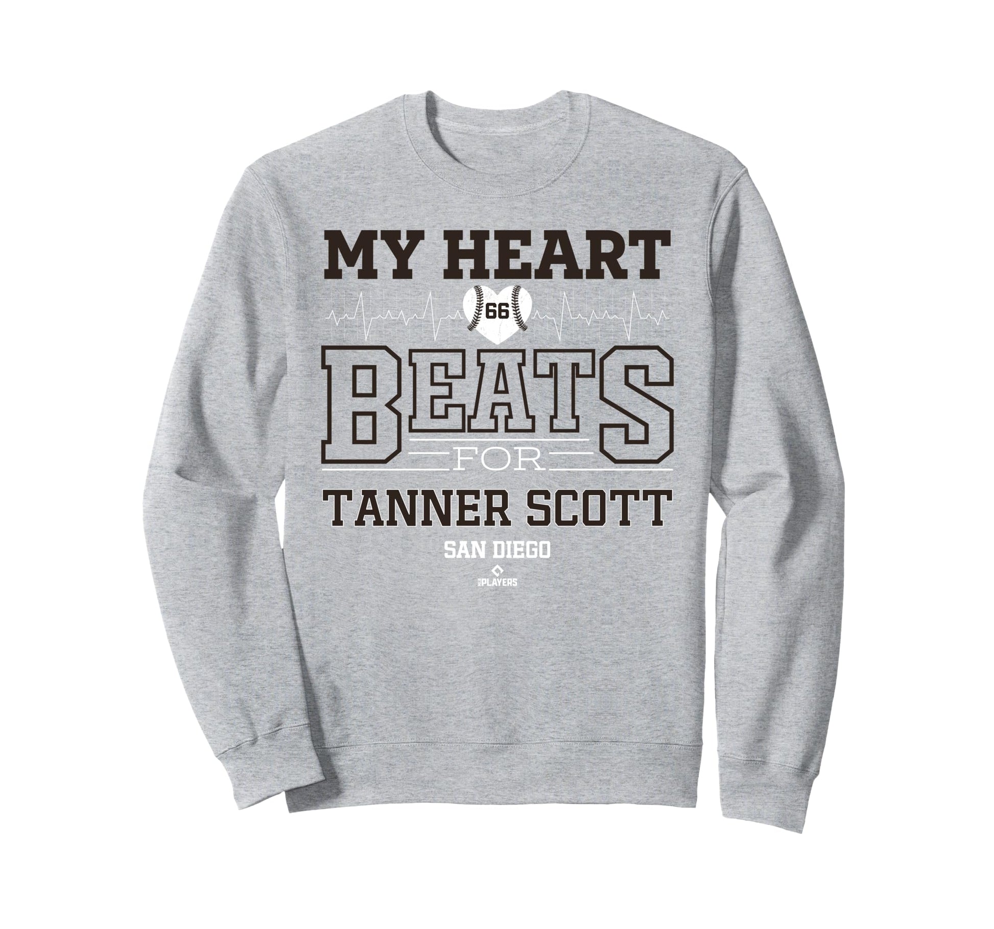 My Heart Beats Tanner Scott San Sweatshirt - Casual Everyday Wear Unisex - T-Shirt, Sweatshirt, Hoodie