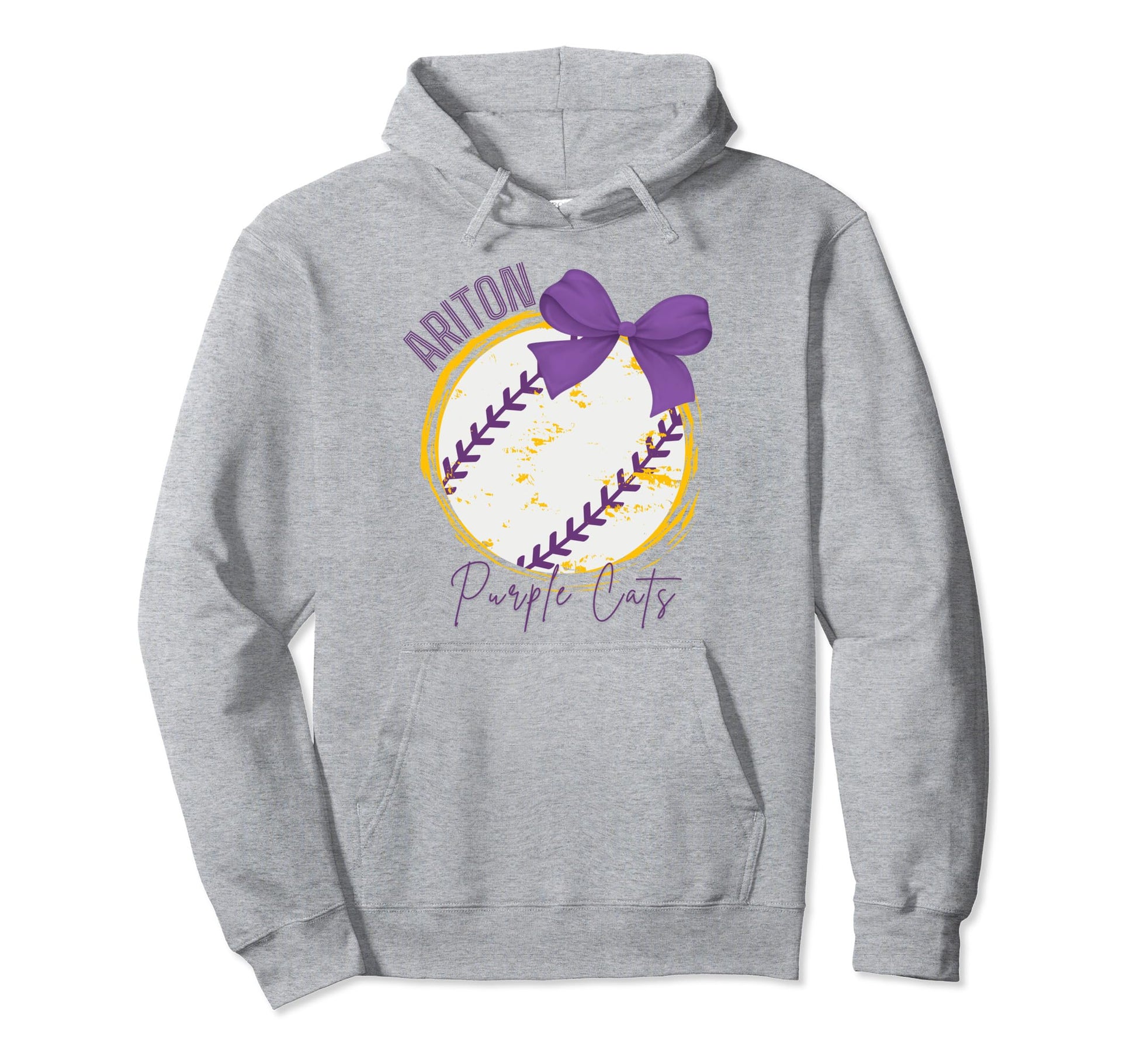 Ariton Baseball Bow Hoodie - Minimalist Print Unisex - T-Shirt, Sweatshirt, Hoodie