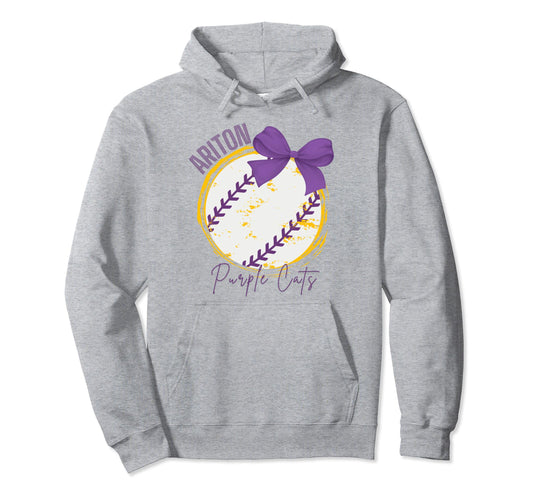 Ariton Baseball Bow Hoodie - Minimalist Print Unisex - T-Shirt, Sweatshirt, Hoodie