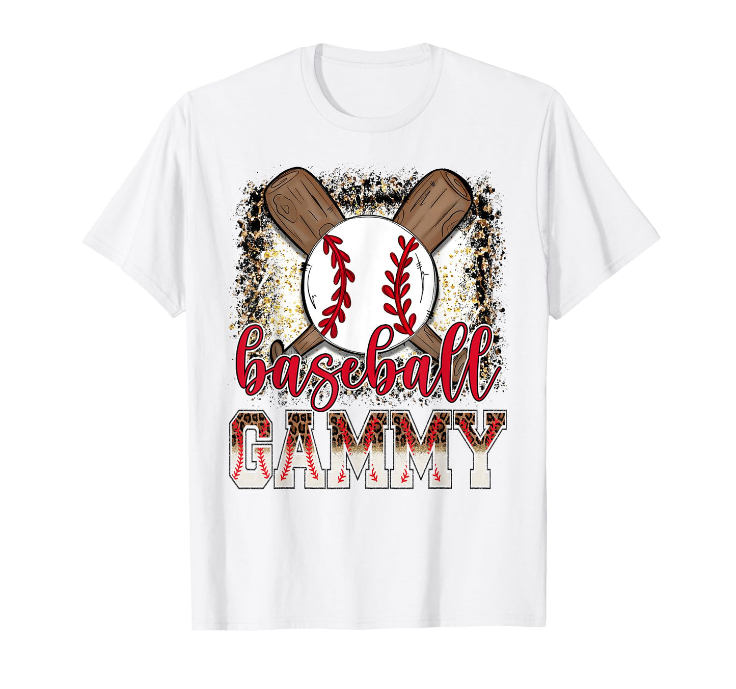 Baseball Gammy Leopard Proud Ball Gammy T-Shirt - Custom Art Print Unisex - T-Shirt, Sweatshirt, Hoodie
