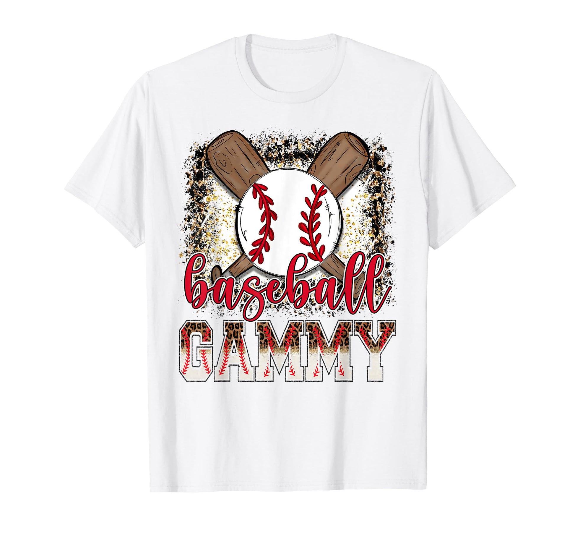 Baseball Gammy Leopard Proud Ball Gammy T-Shirt - Custom Art Print Unisex - T-Shirt, Sweatshirt, Hoodie