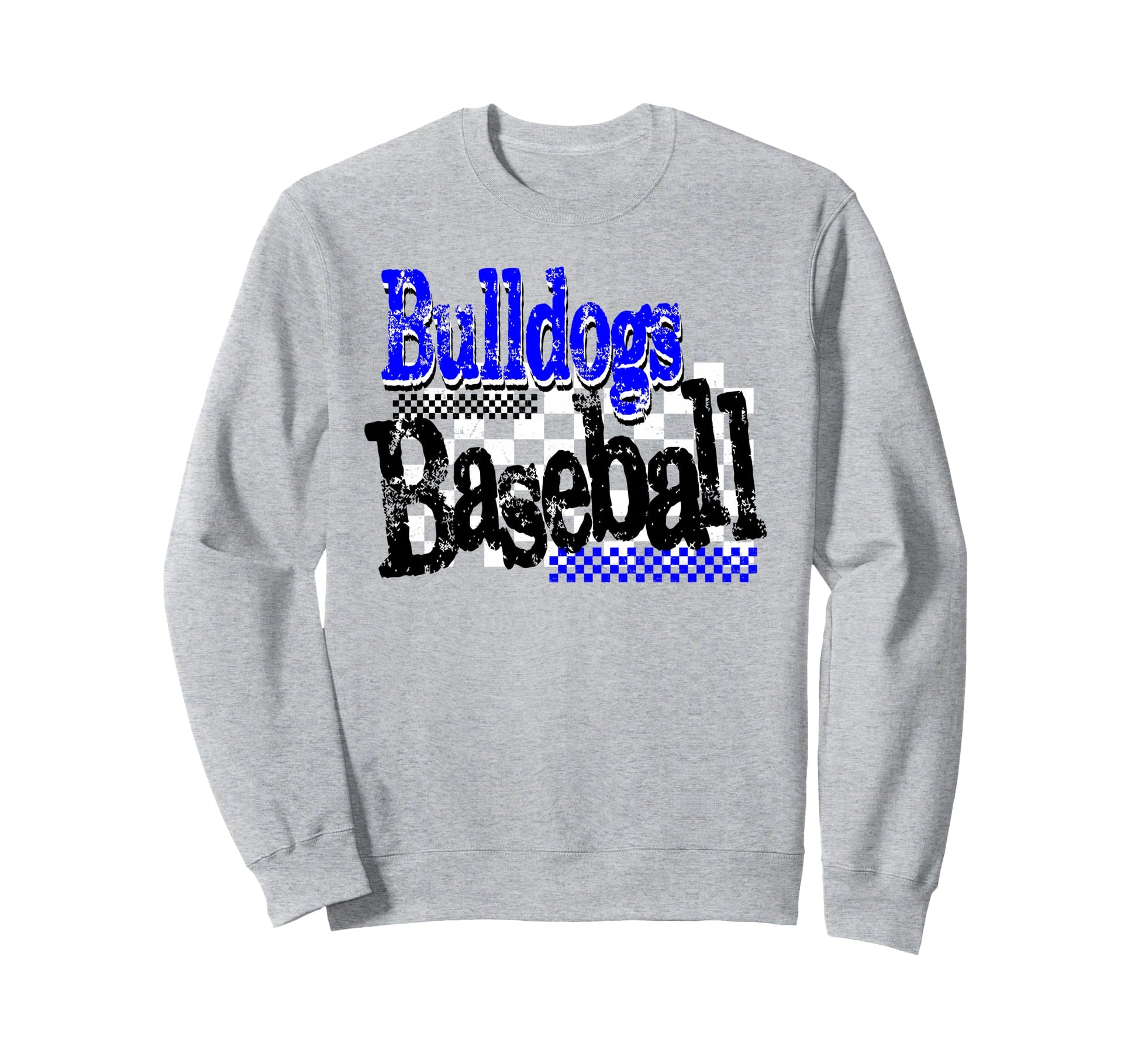 Blue Bulldogs Baseball Team Mom Game Sweatshirt - Graphic Print Men Women - T-Shirt, Sweatshirt, Hoodie