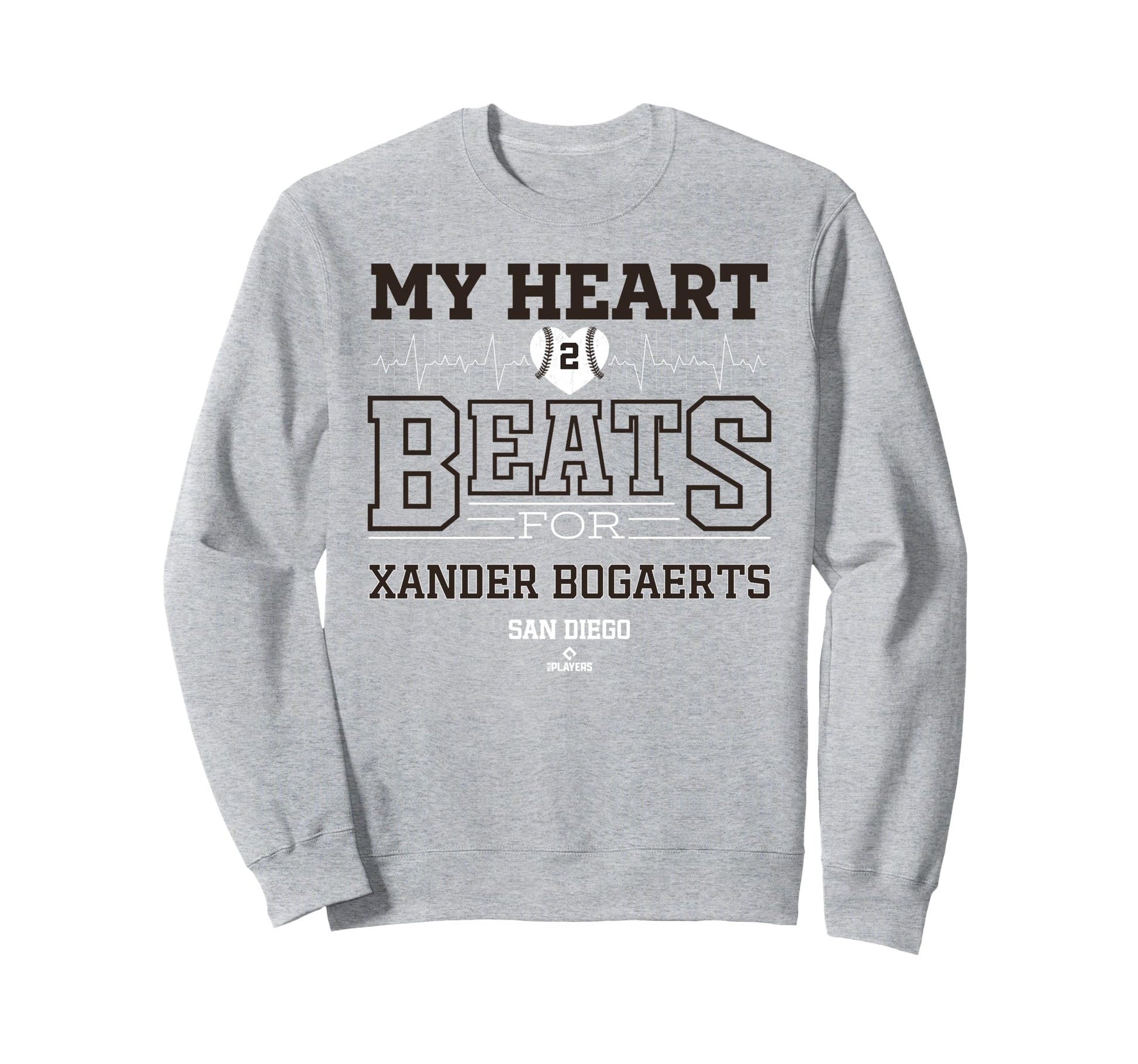 My Heart Beats Xander Bogaerts San Sweatshirt - Trendy Graphic Men Women - T-Shirt, Sweatshirt, Hoodie