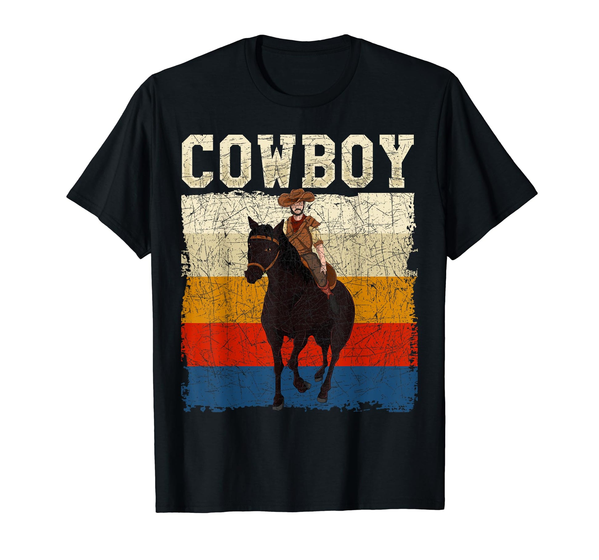Wild West Bull Riding Rodeo Gift T-Shirt - Fun Novelty Design for Adults - T-Shirt, Sweatshirt, Hoodie