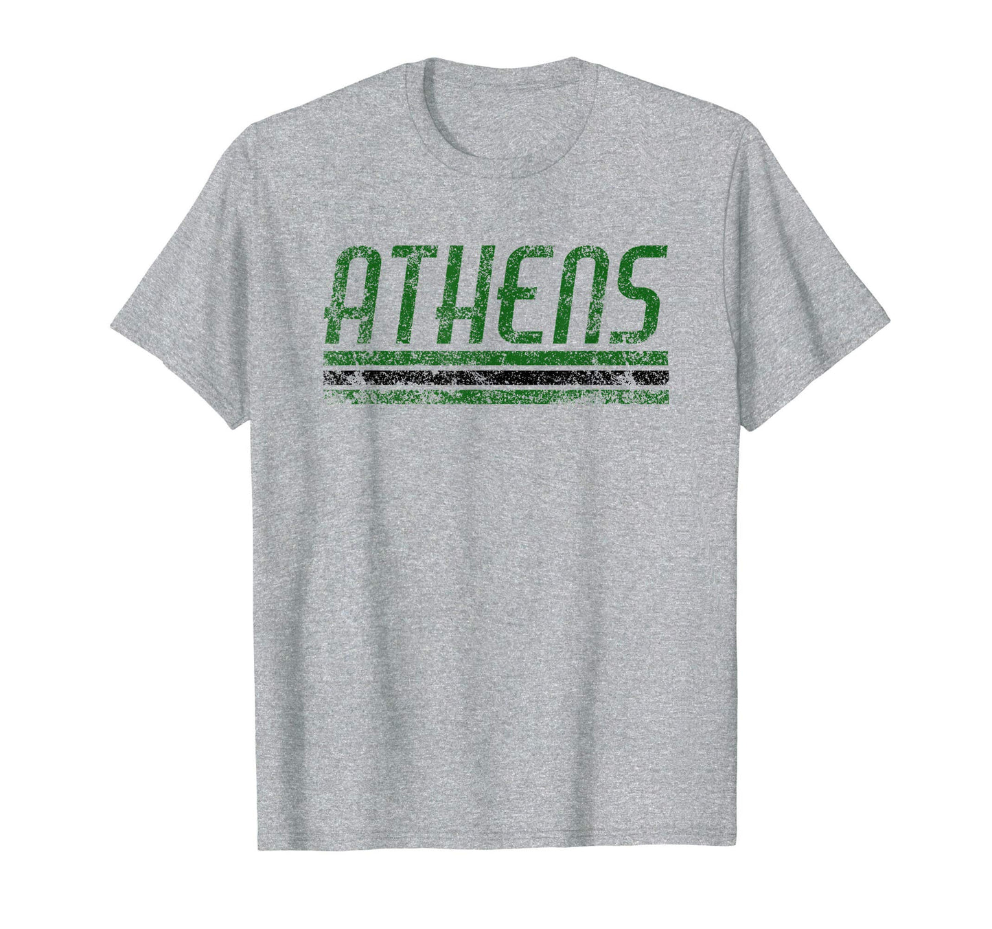 Athens Ohio Weathered Stripe Throwback T-Shirt - Unique Graphic for Adults - T-Shirt, Sweatshirt, Hoodie
