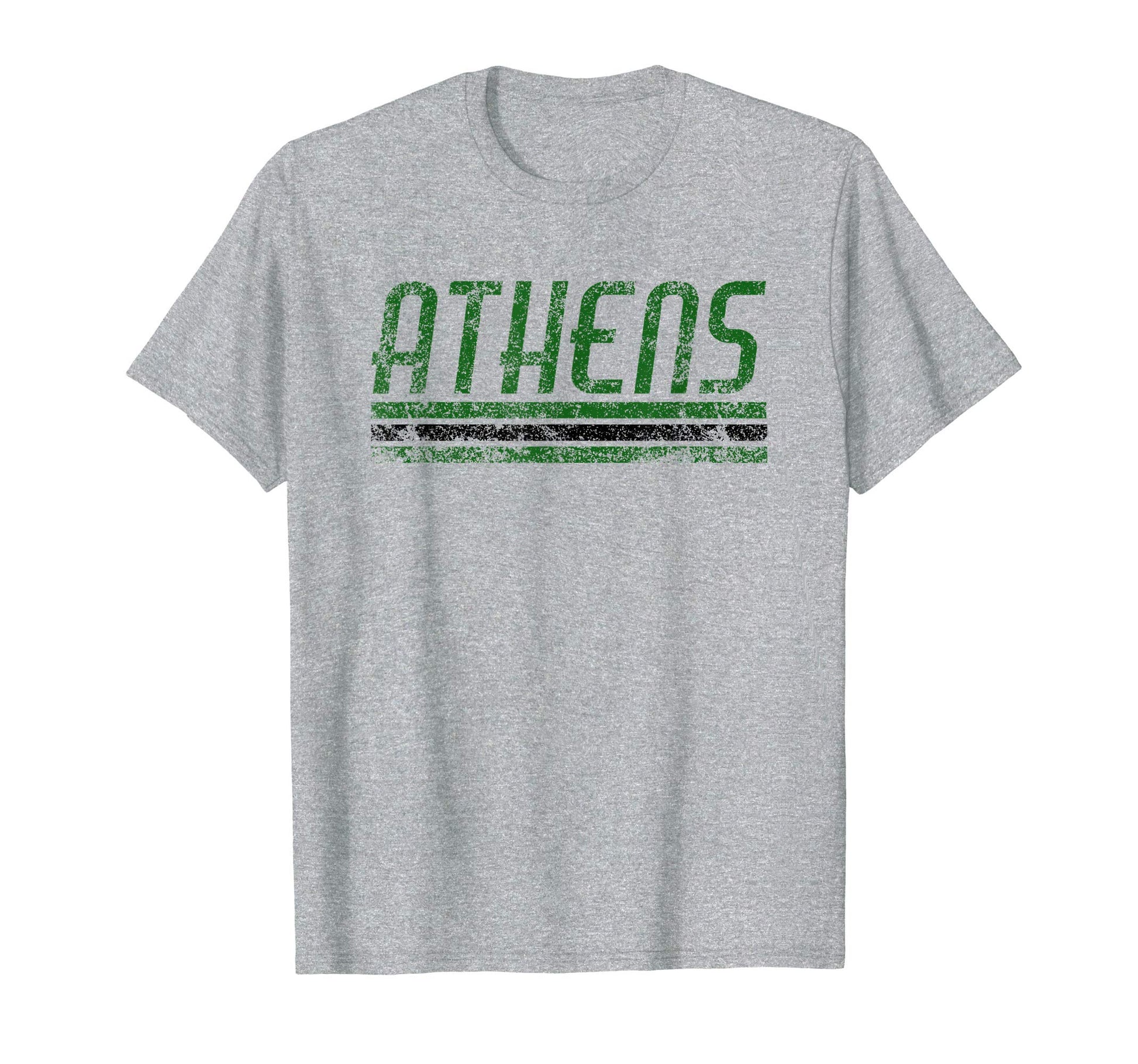 Athens Ohio Weathered Stripe Throwback T-Shirt - Unique Graphic for Adults - T-Shirt, Sweatshirt, Hoodie