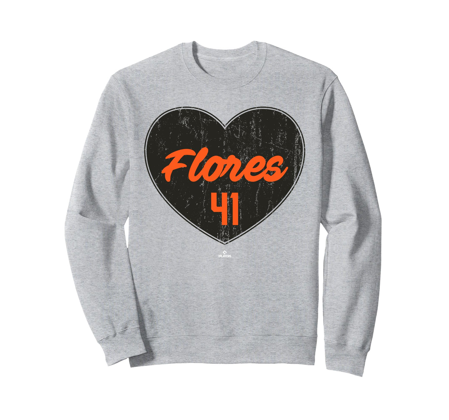 Distressed Heart Wilmer Flores San Sweatshirt - Aesthetic Graphic Unisex - T-Shirt, Sweatshirt, Hoodie