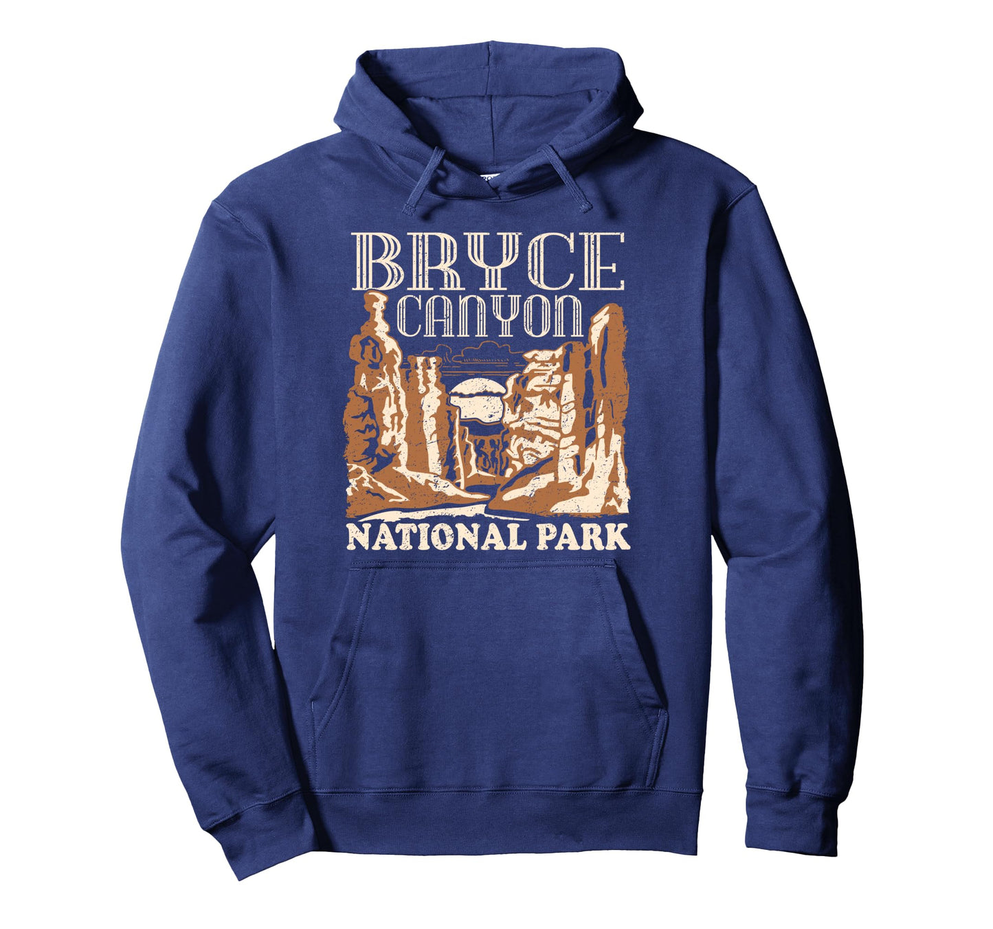 Bryce Canyon National Park Distressed Hoodie - Fun Novelty Design Unisex - T-Shirt, Sweatshirt, Hoodie