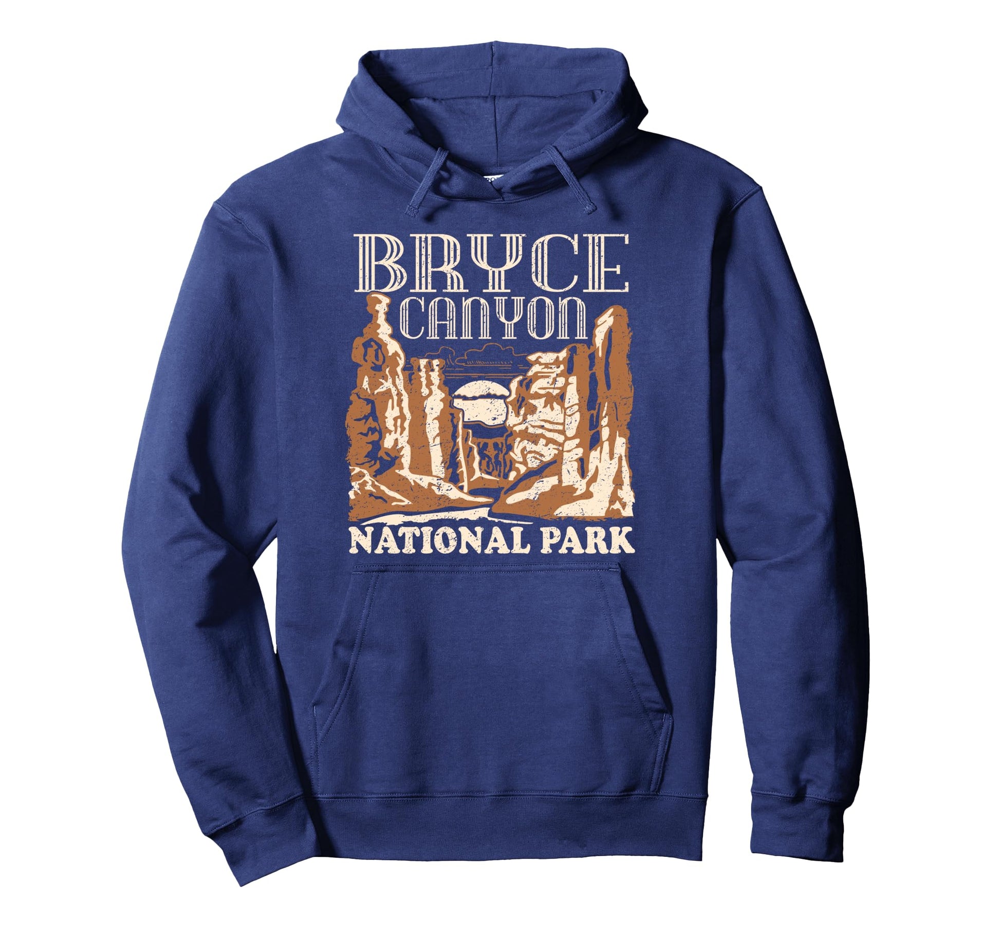 Bryce Canyon National Park Distressed Hoodie - Fun Novelty Design Unisex - T-Shirt, Sweatshirt, Hoodie