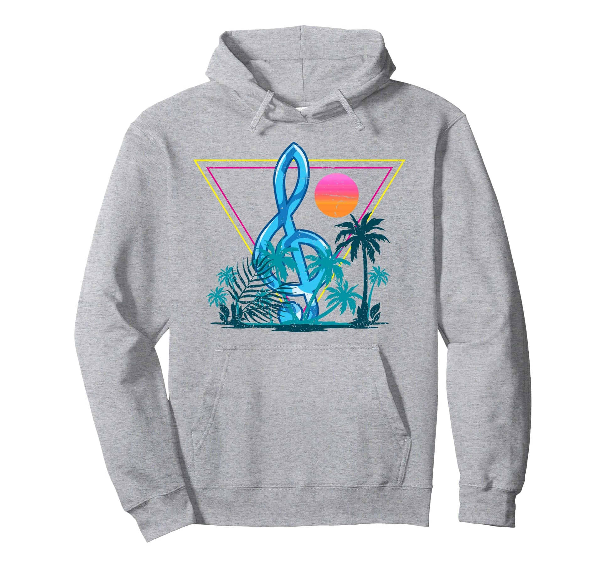 Vaporwave Art Tropical Synthwave 80S Hoodie - Minimalist Print Unisex - T-Shirt, Sweatshirt, Hoodie