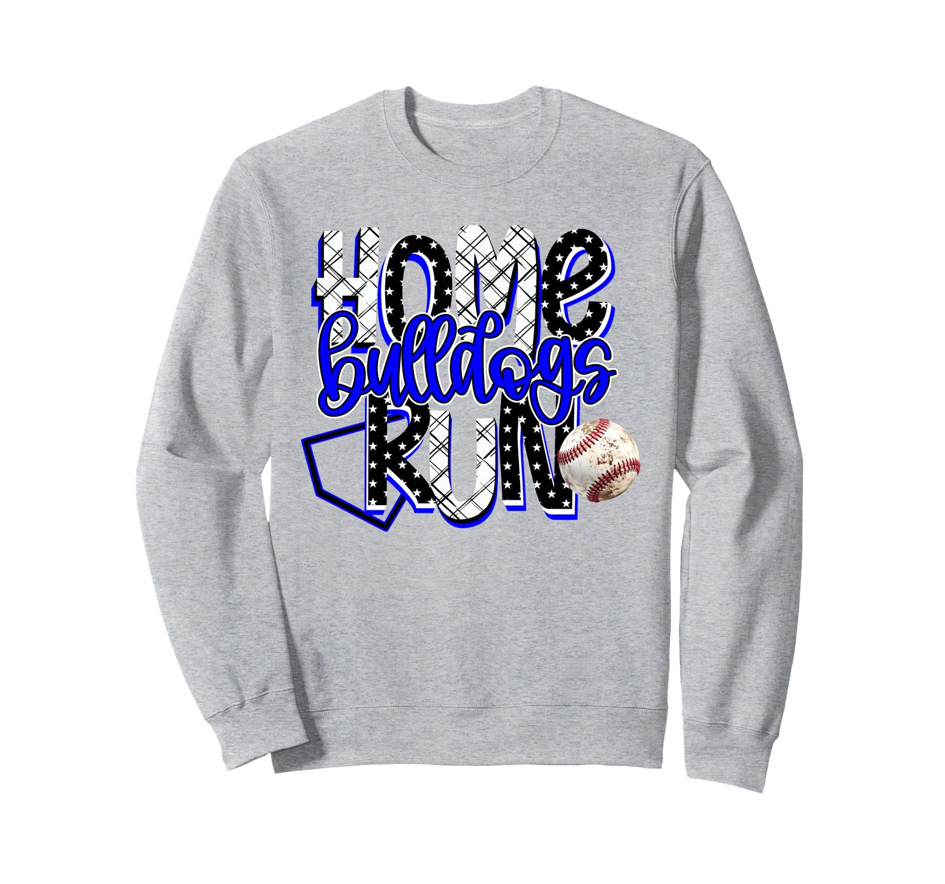 Home Run Bulldogs Baseball Game Day Sweatshirt - Novelty Apparel Men Women - T-Shirt, Sweatshirt, Hoodie