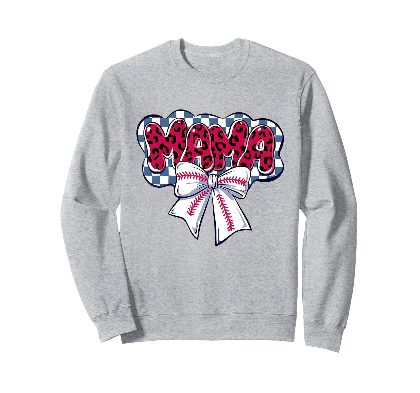 Coquette American Baseball Mom Mama Sweatshirt - Custom Art Print Men Women - T-Shirt, Sweatshirt, Hoodie