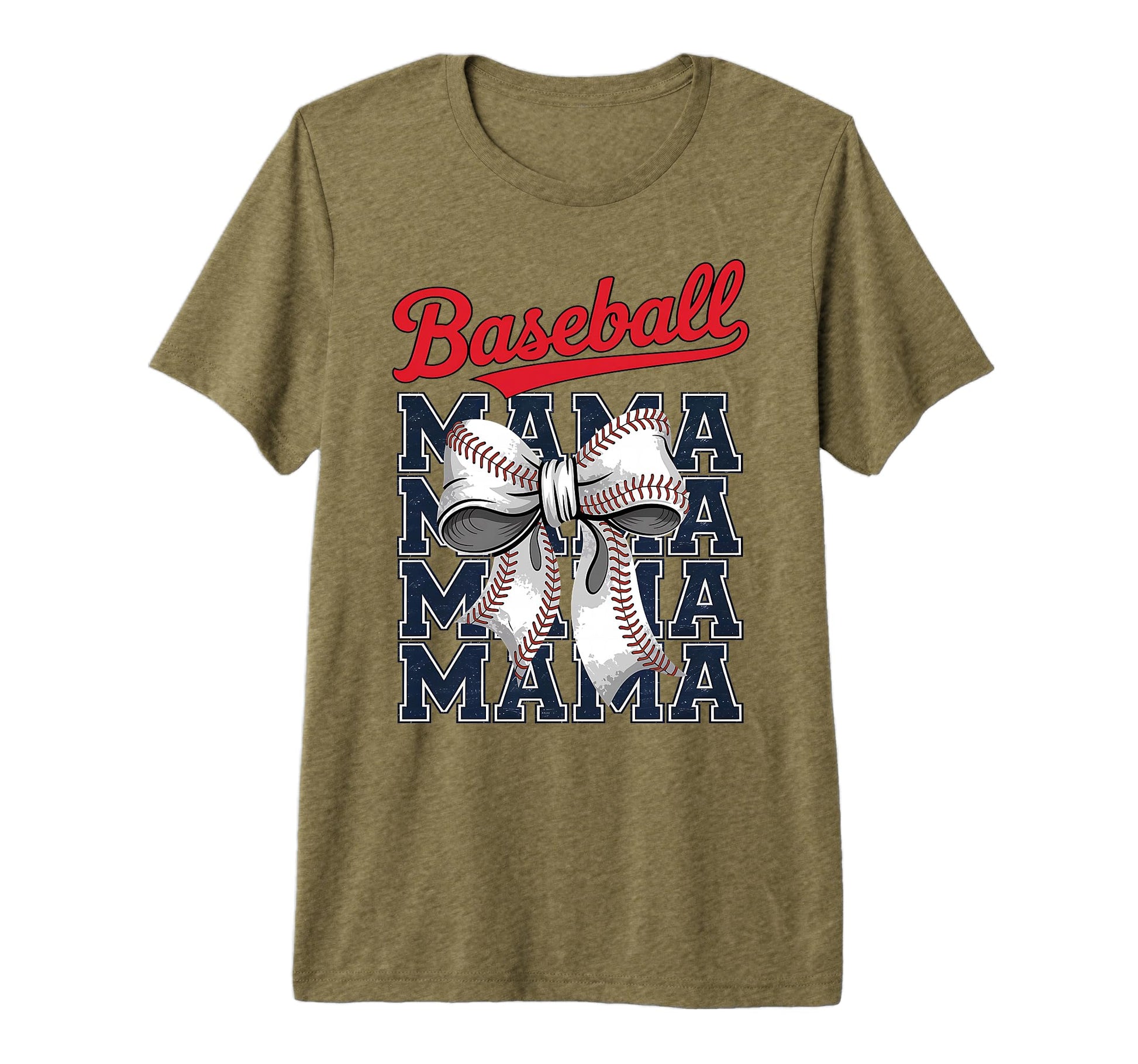Baseball Mama Coquette Bow Game Day T-Shirt - Custom Art Print for Adults - T-Shirt, Sweatshirt, Hoodie