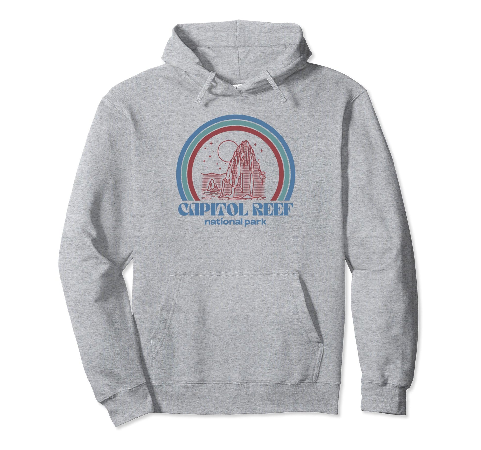 Capitol Reef National Park Outdoor Hoodie - Minimalist Print Men Women - T-Shirt, Sweatshirt, Hoodie