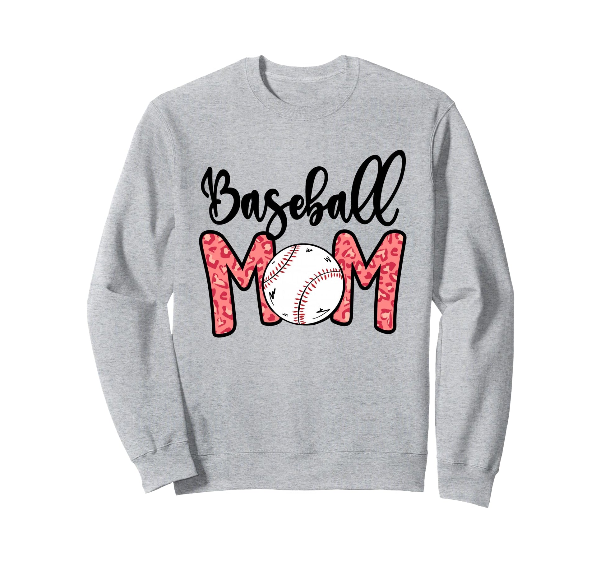 Funny Baseball Mom Leopard 4 Sweatshirt - Graphic Print for Adults - T-Shirt, Sweatshirt, Hoodie