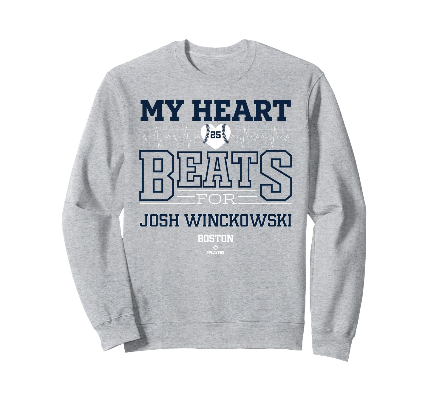 My Heart Beats Josh Winckowski Boston Sweatshirt - Graphic Print Men Women - T-Shirt, Sweatshirt, Hoodie