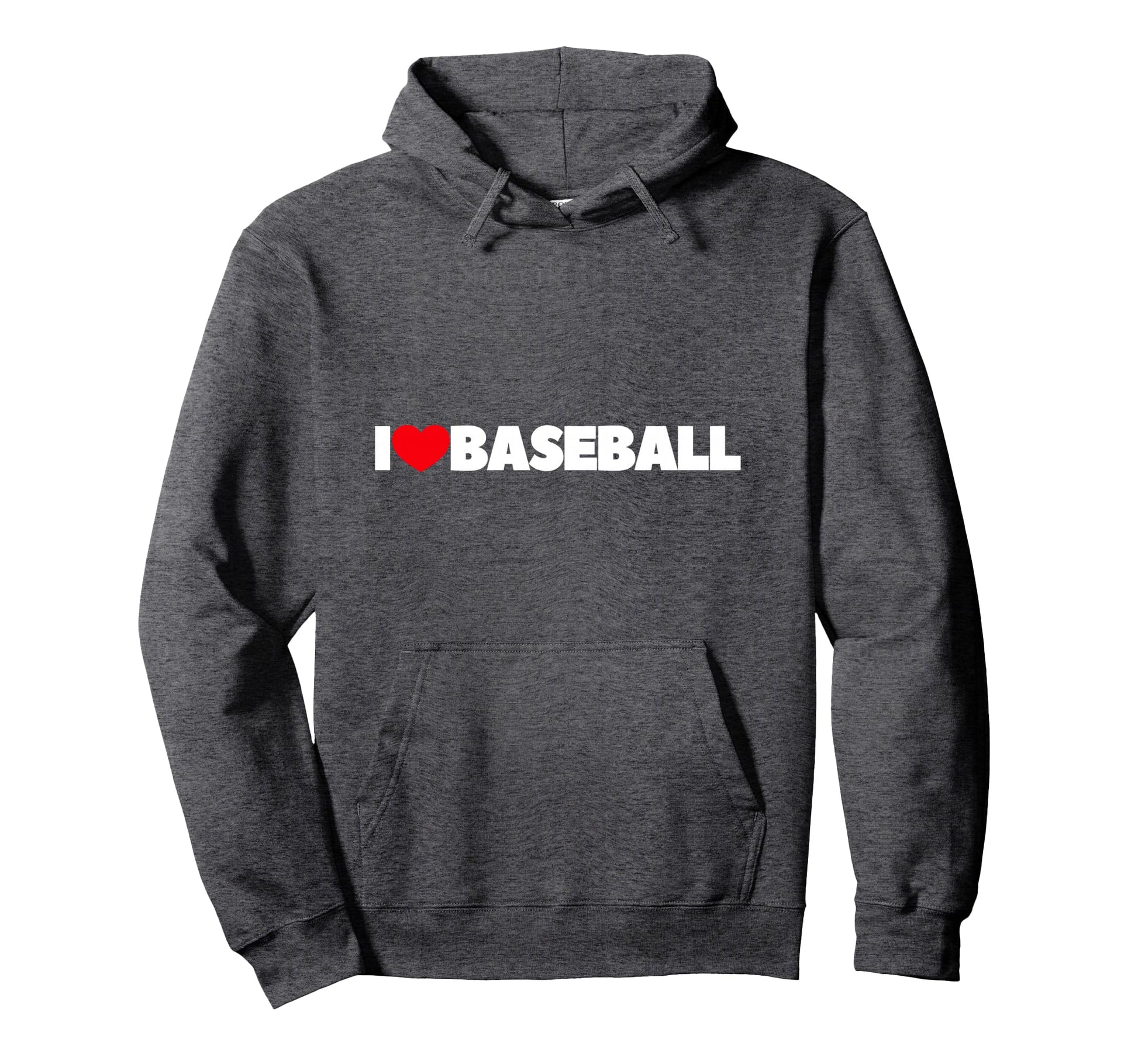 I Love Heart Baseball Hoodie - Casual Everyday Wear for Adults - T-Shirt, Sweatshirt, Hoodie