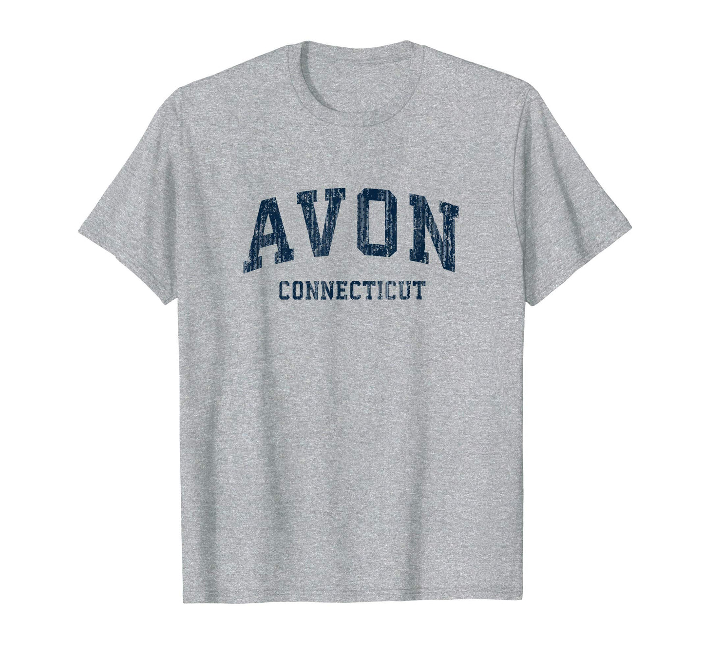 Avon Connecticut Ct Varsity Sports Navy T-Shirt - Graphic Print Unisex - T-Shirt, Sweatshirt, Hoodie