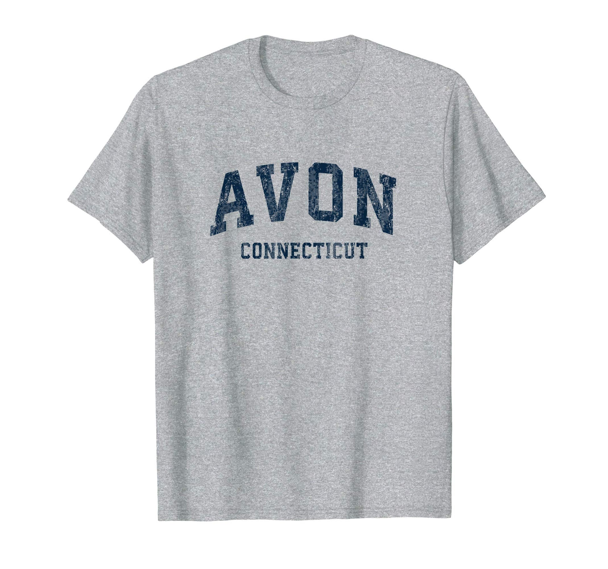 Avon Connecticut Ct Varsity Sports Navy T-Shirt - Graphic Print Unisex - T-Shirt, Sweatshirt, Hoodie