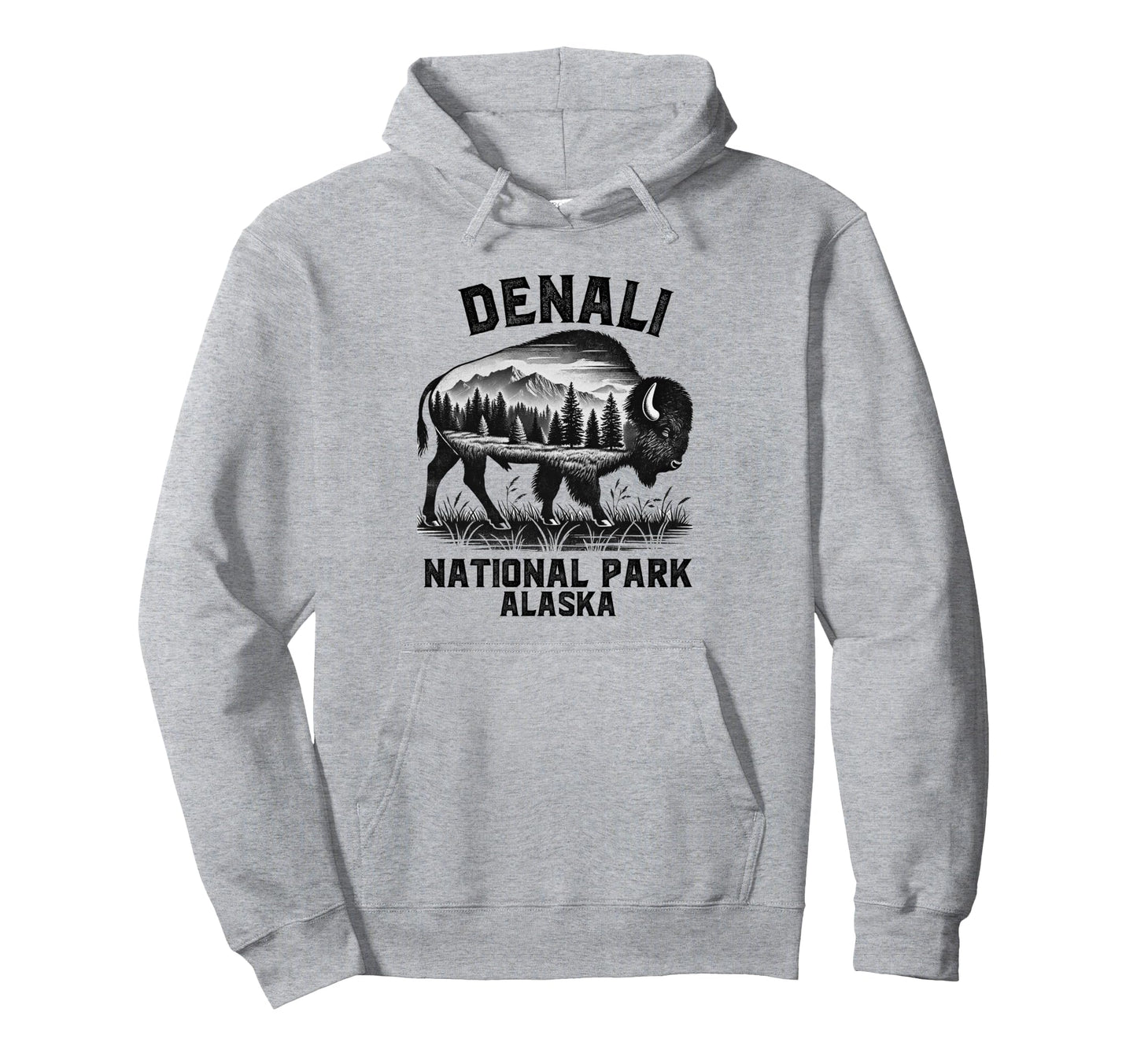 Denali National Park Souvenir Alaska Hoodie - Unique Graphic Men Women - T-Shirt, Sweatshirt, Hoodie