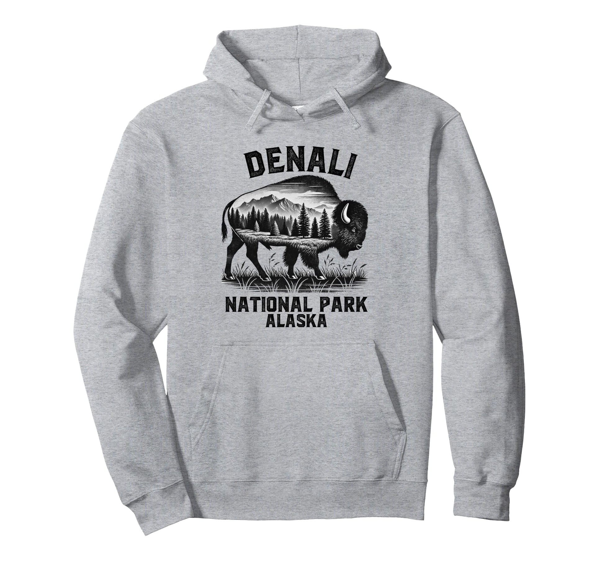 Denali National Park Souvenir Alaska Hoodie - Unique Graphic Men Women - T-Shirt, Sweatshirt, Hoodie