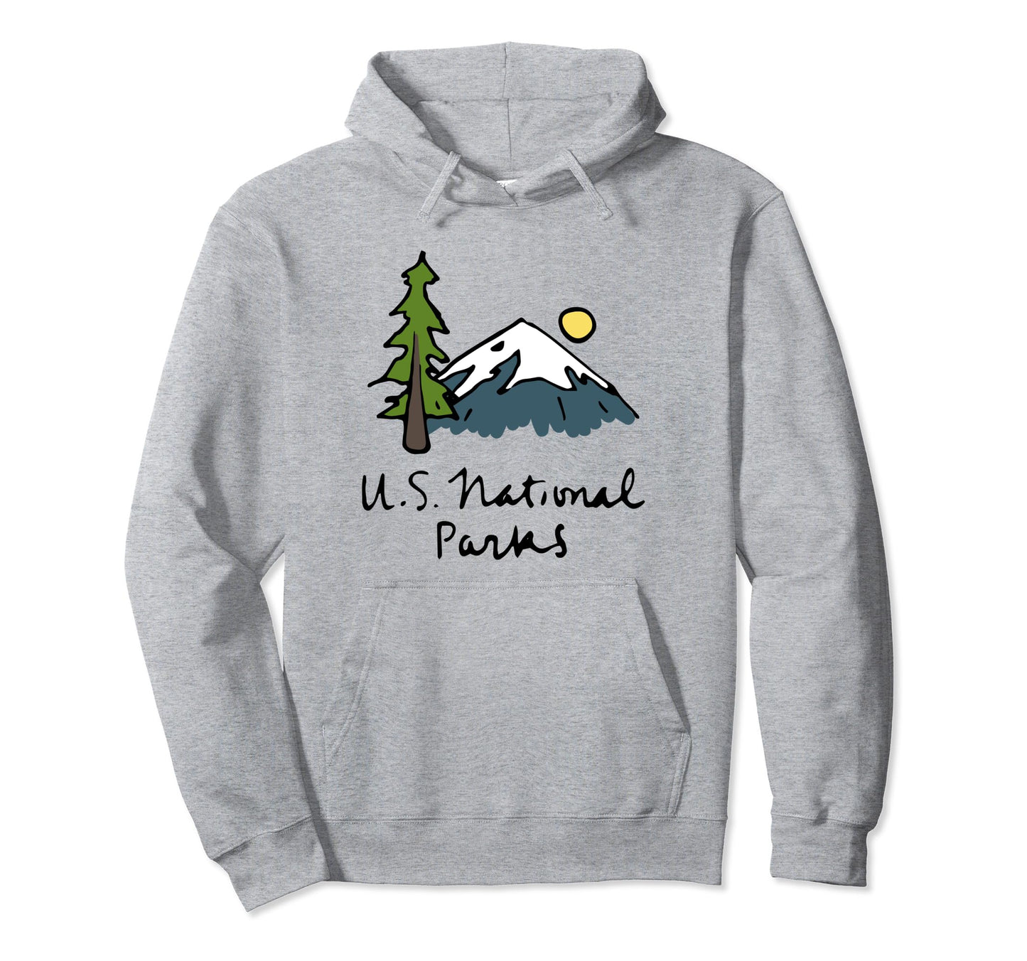 Family Vacation U S National Parks Hoodie - Novelty Apparel for Adults - T-Shirt, Sweatshirt, Hoodie