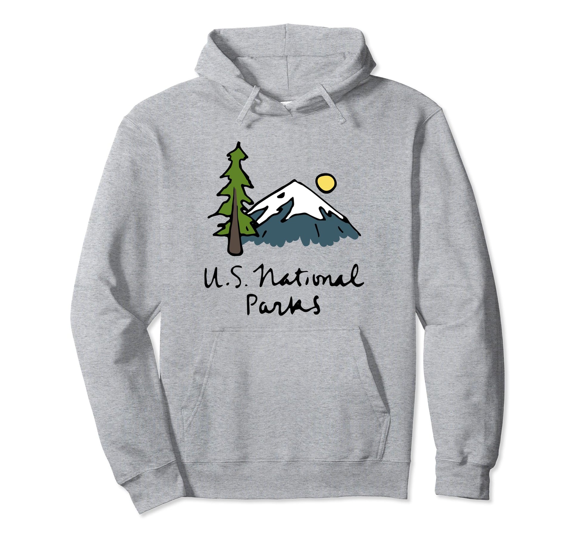 Family Vacation U S National Parks Hoodie - Novelty Apparel for Adults - T-Shirt, Sweatshirt, Hoodie