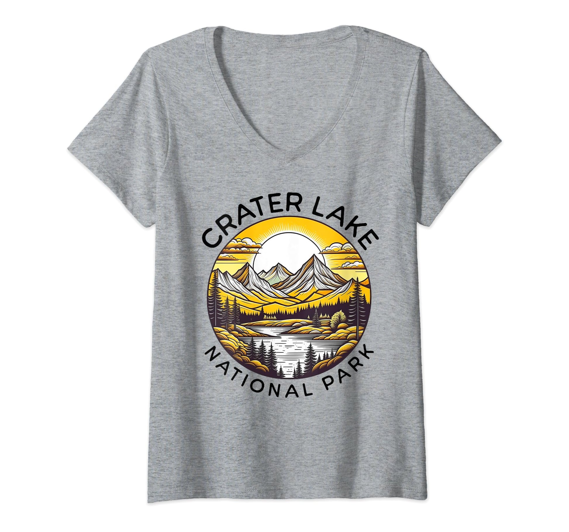 Crater Lake National Park Oregon T-Shirt - Aesthetic Graphic for Adults - T-Shirt, Sweatshirt, Hoodie