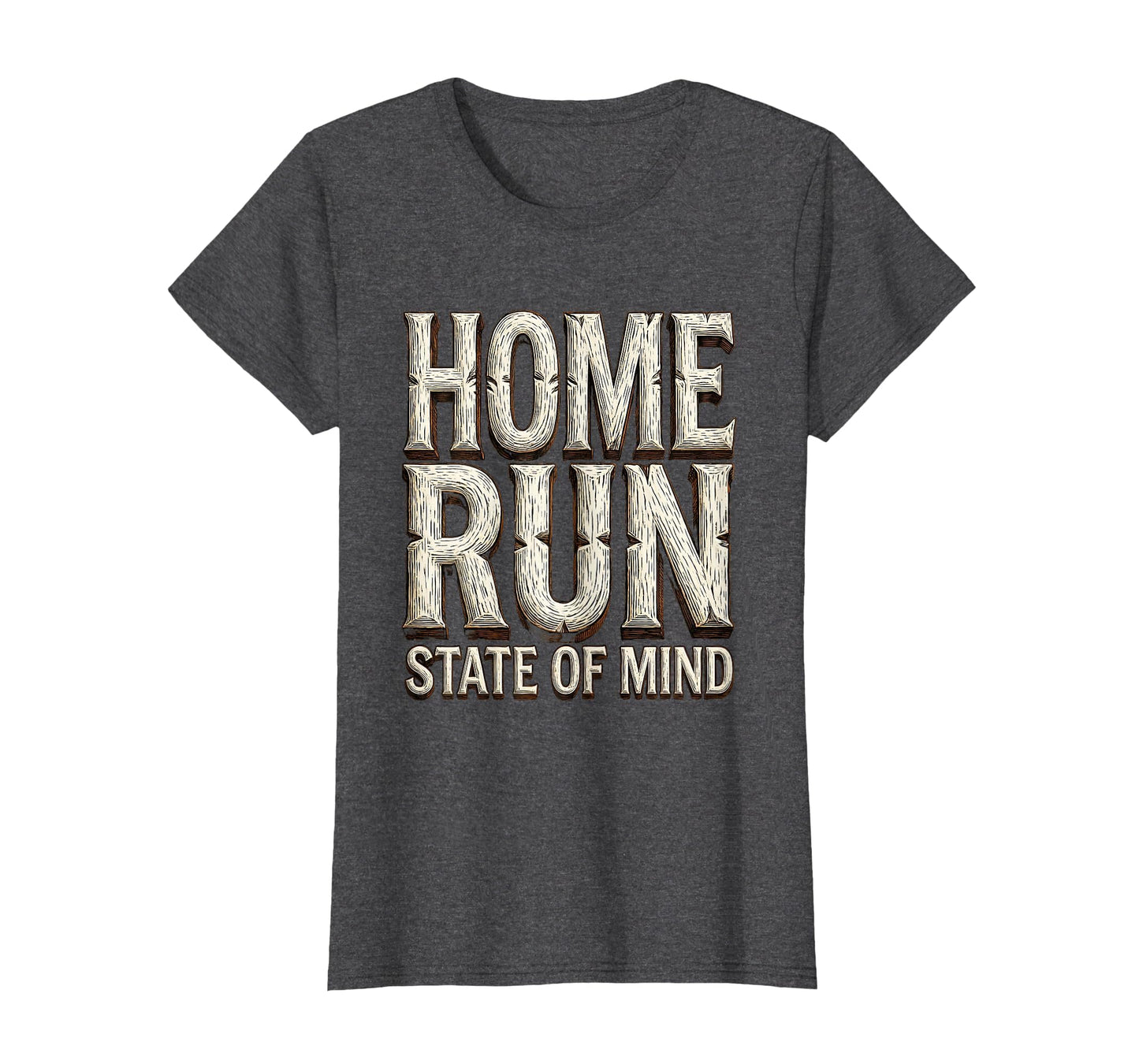 Home Run State Mind Softball T-Shirt - Graphic Print Men Women - T-Shirt, Sweatshirt, Hoodie
