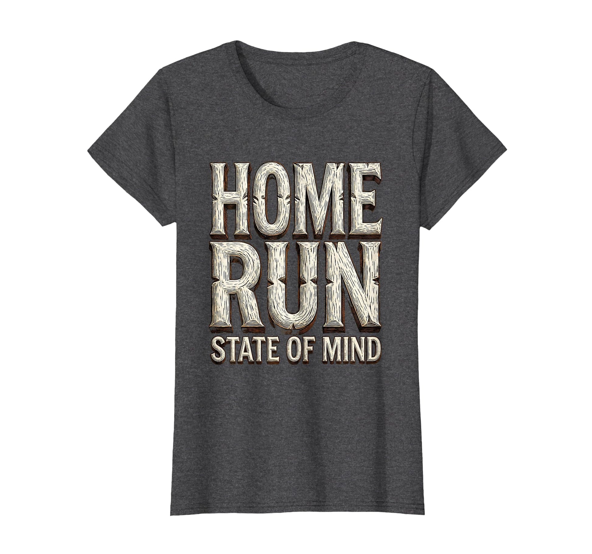Home Run State Mind Softball T-Shirt - Graphic Print Men Women - T-Shirt, Sweatshirt, Hoodie