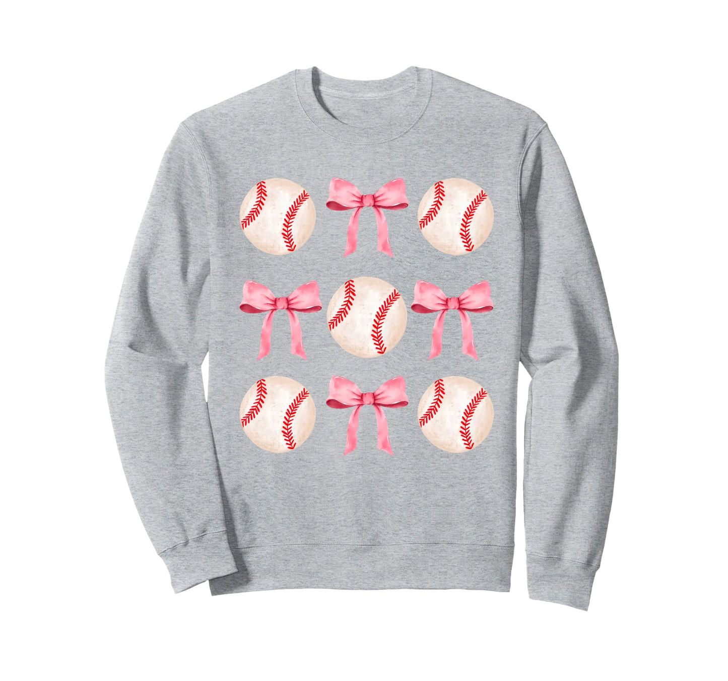 Teen Baseball Player Girly Sweatshirt - Aesthetic Graphic for Adults - T-Shirt, Sweatshirt, Hoodie